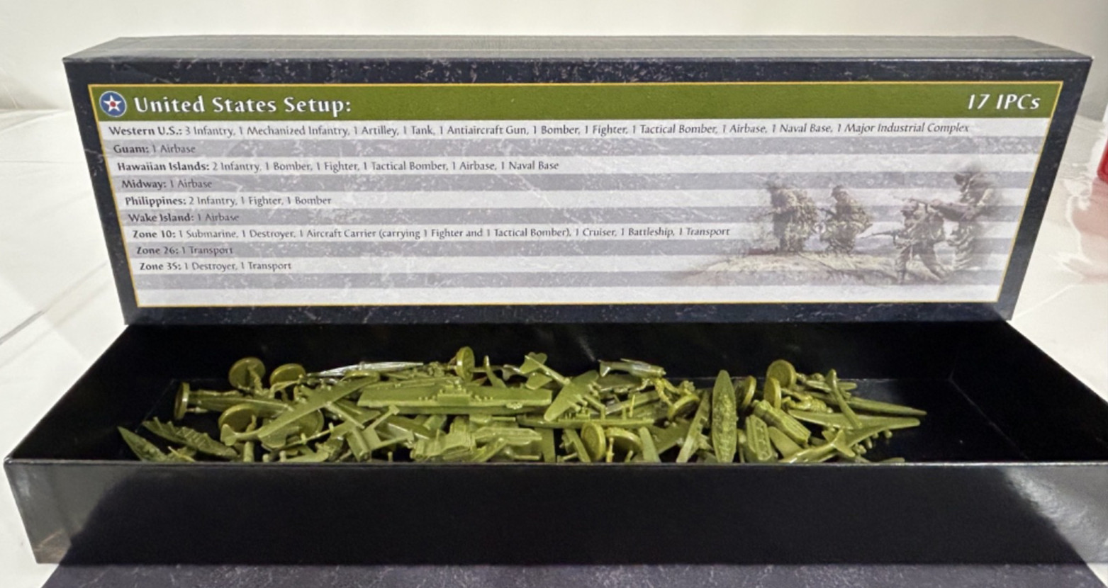 Avalon Hil A&A Axis & Allies United States USA FIGURES ONLY Lot of 87 Pieces S1