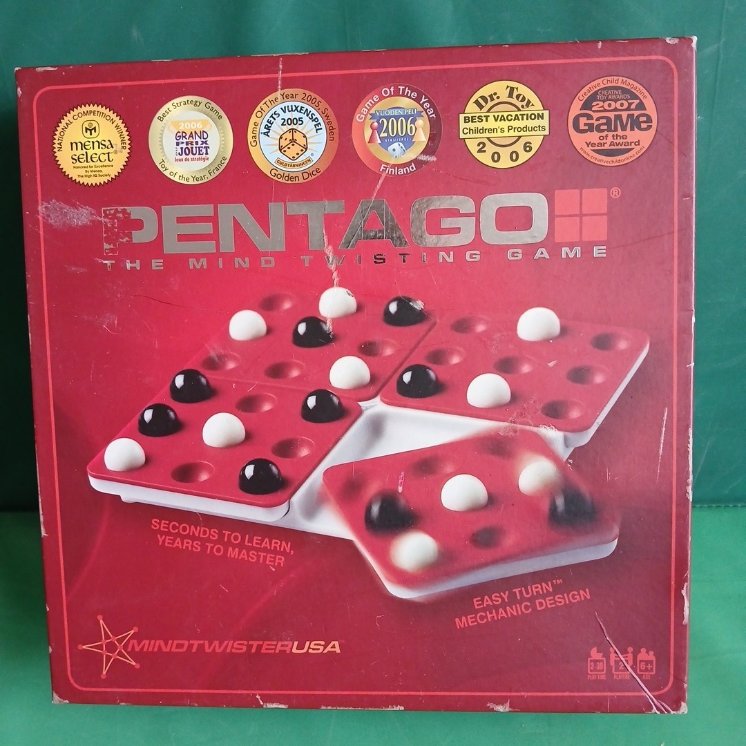 Pentago The Mind Twisting Abstract Strategy Board Game 2 Players Age 6+