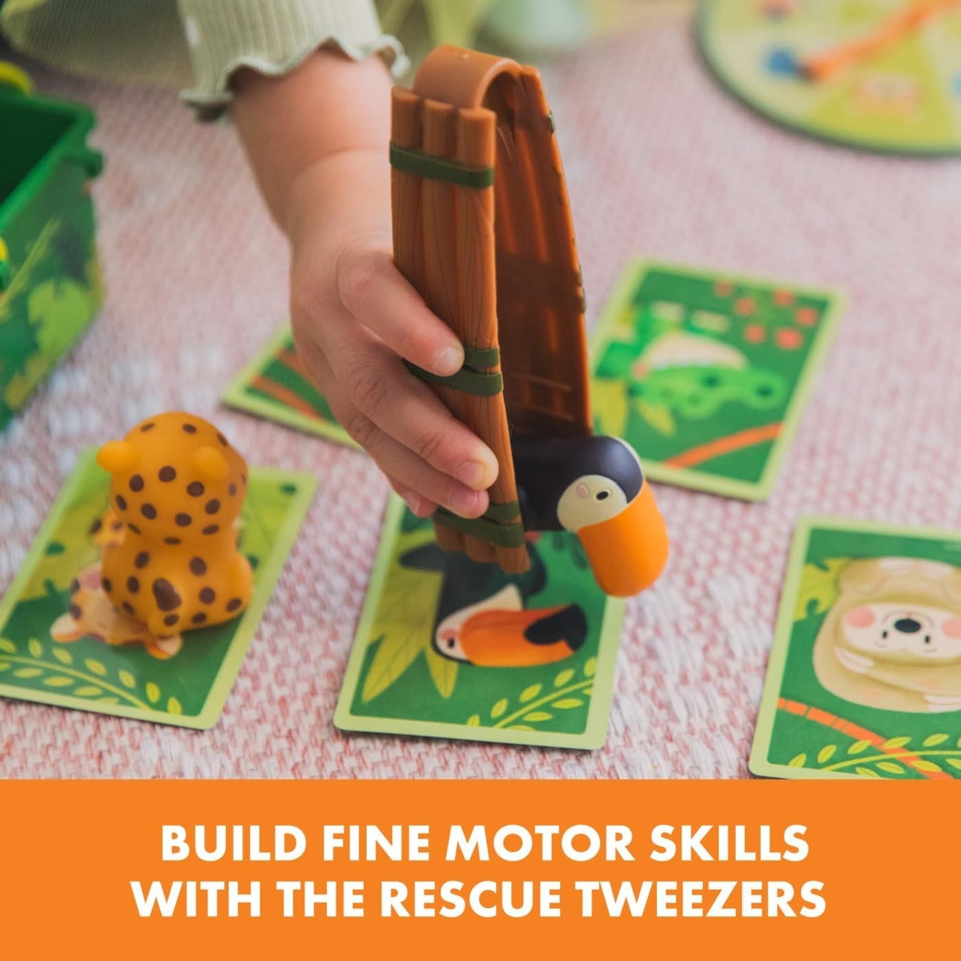 Jungle Rescue – Cute Preschool Board Games for Kids, Toddler Fine Motor Skills,