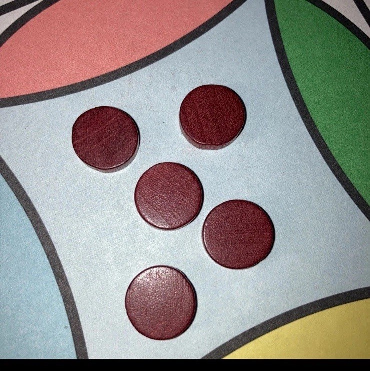 Vintage Milton Bradley Parcheesi Board Game 1989 Complete Extra Player Pieces