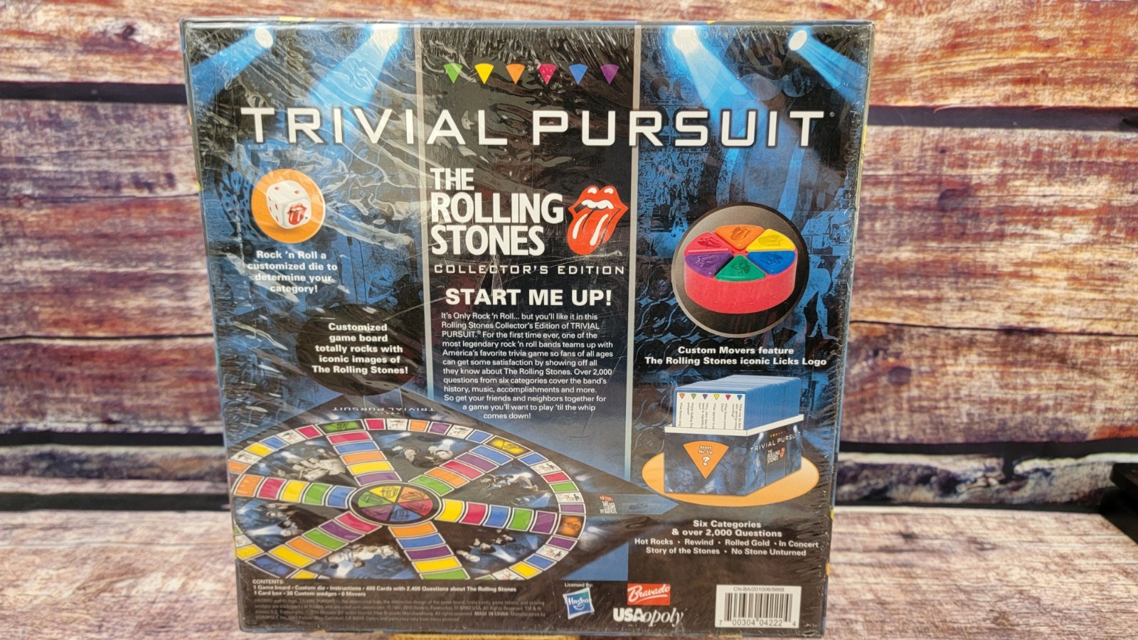New Trivial Pursuit The Rolling Stones Collector’s Edition Board Game NIB