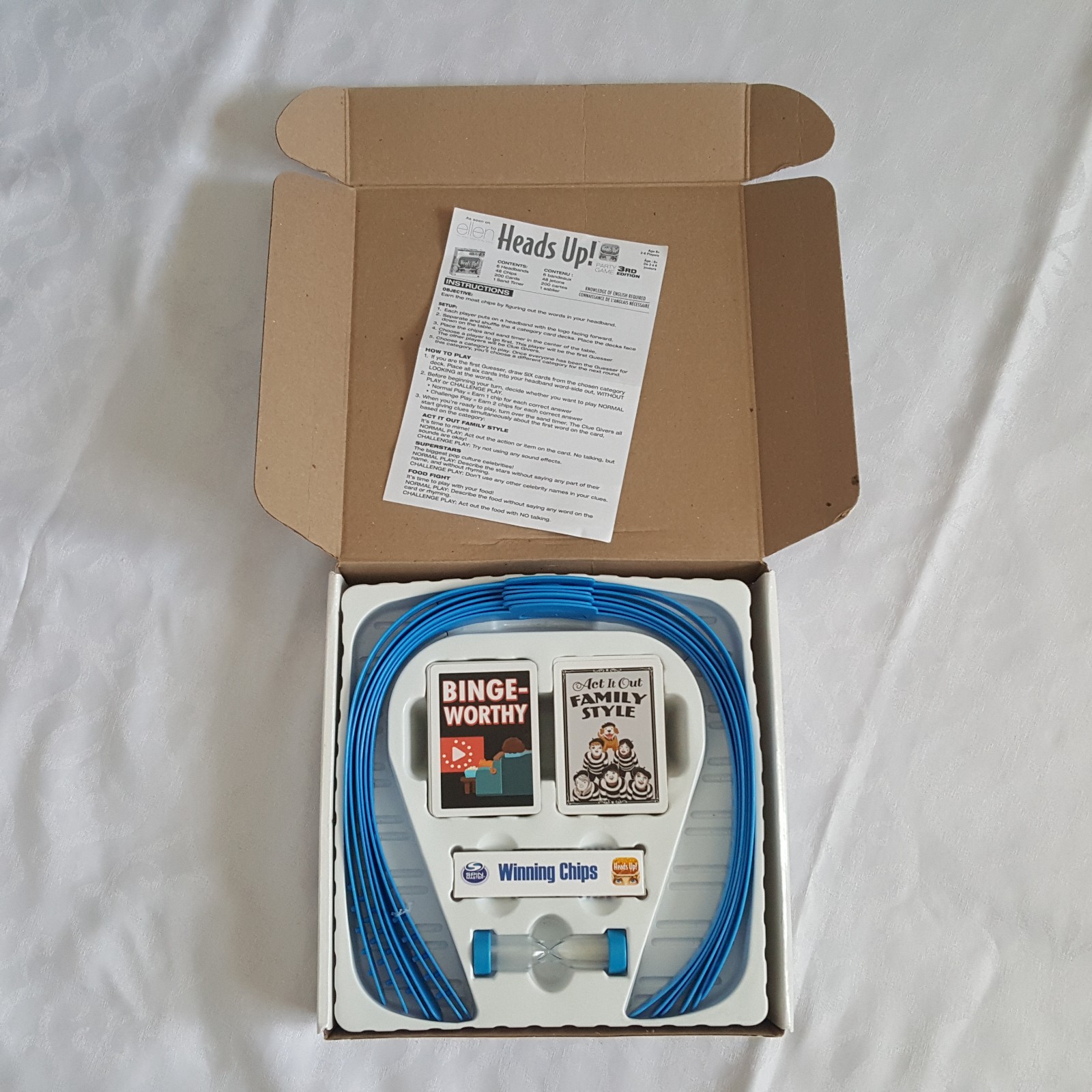 Heads Up Party Game 3rd Edition As Seen On Ellen Family Game Age 8+ Spin Master