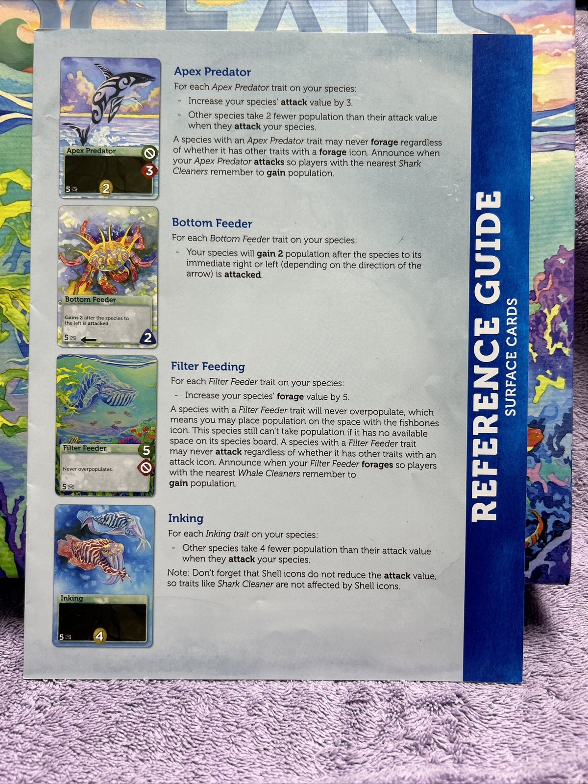 OCEANS, North Star Games 2019 Board Game (Limited Ed) Complete Excellent Shape!