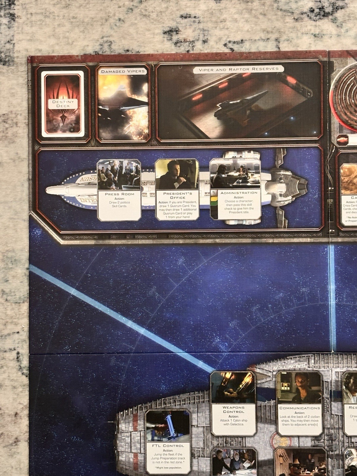 Battlestar Galactica The Board Game Fantasy Flight Games 2008 Complete Sci-Fi