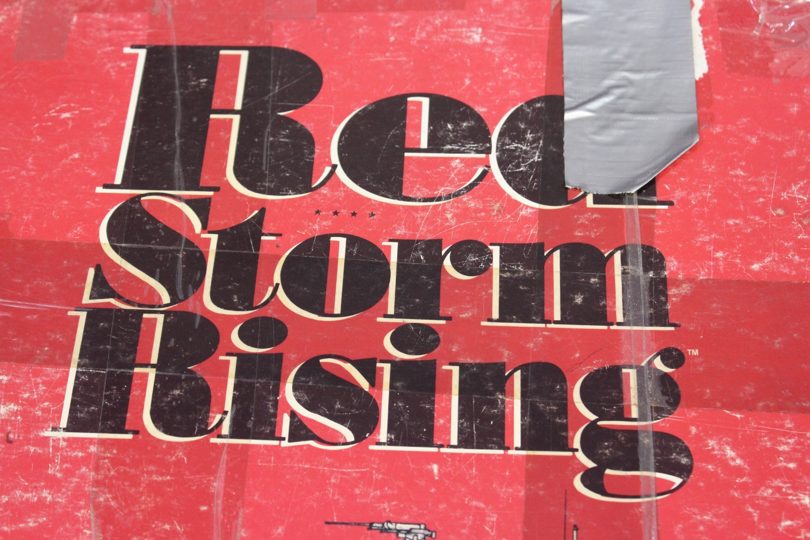 VTG TSR Red Storm Rising War Strategy Board Game 1989 PARTS ONLY Model Box Cover