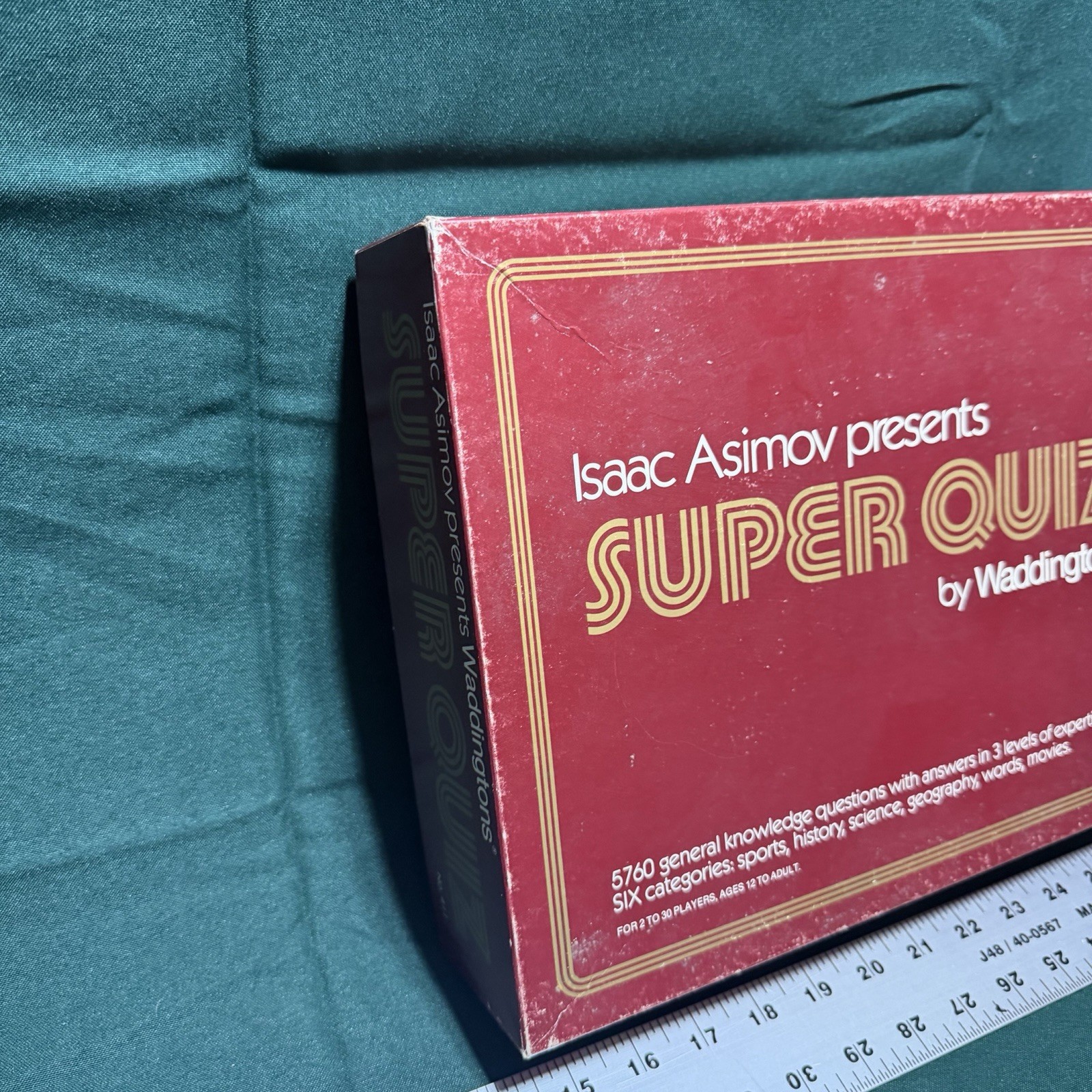 Isaac Asimov Presents Super Quiz – Waddingtons Game – Trivia – 1982 – Ships Free