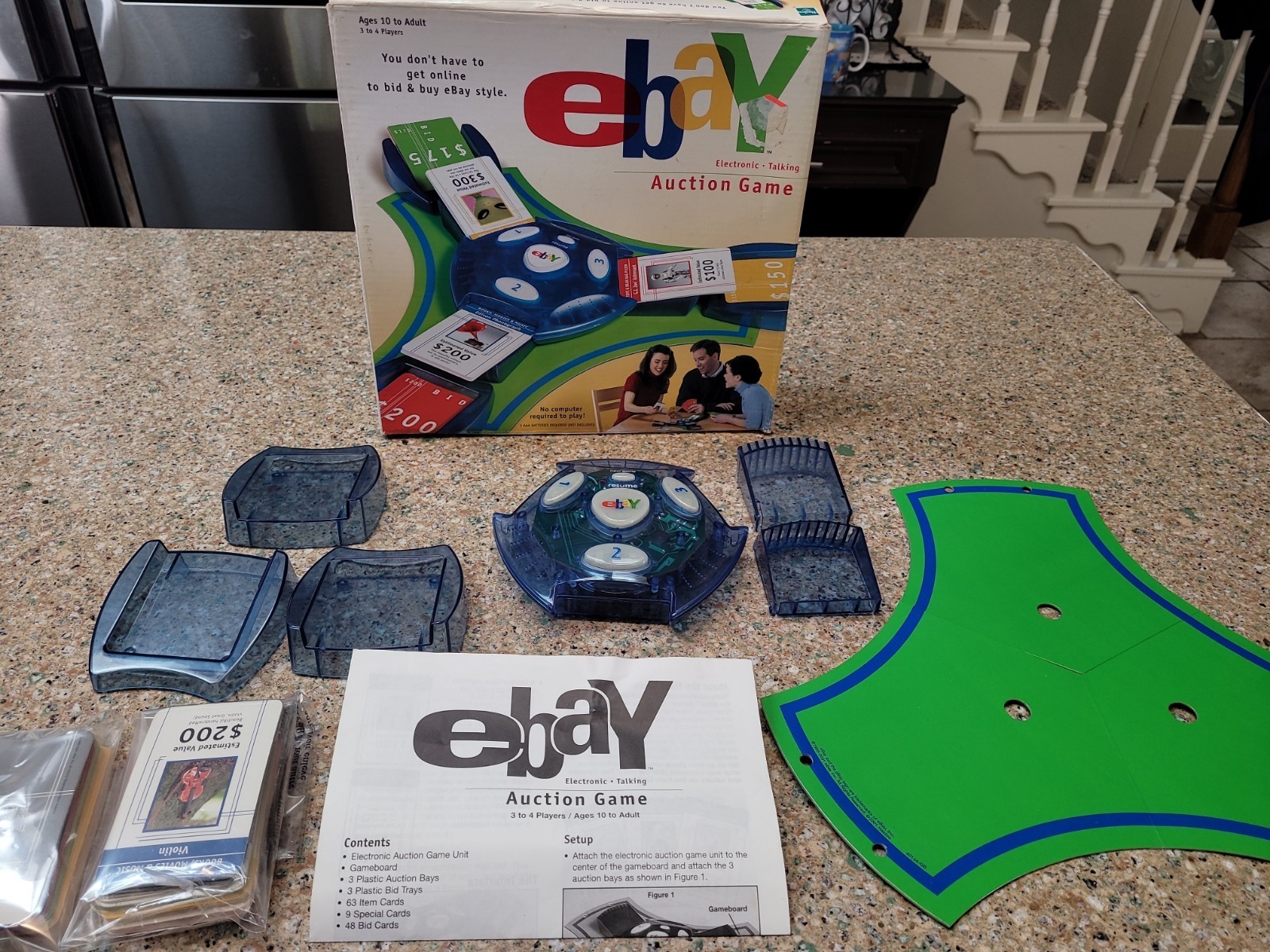 eBay Auction Electronic Talking Board Game 2001 Hasbro Parker Brothers 99% Compl