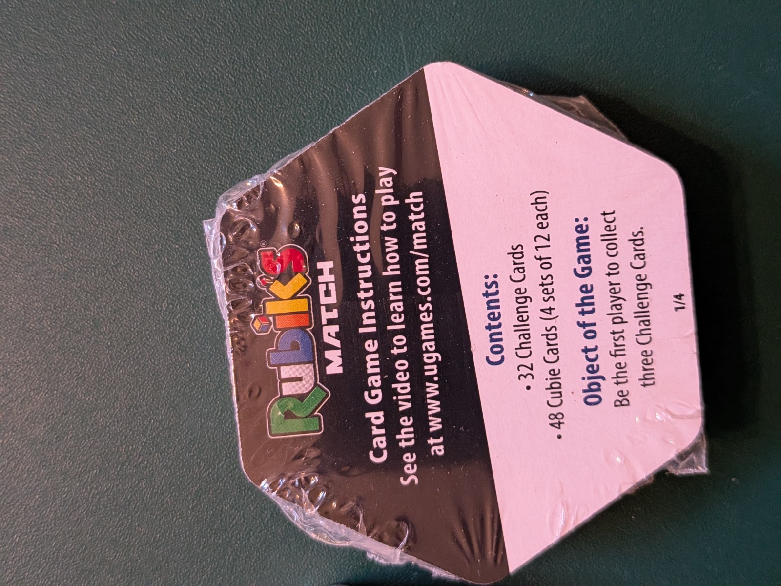 Rubik’s Match Card Game Tin Case Fun Brain Teaser t University New