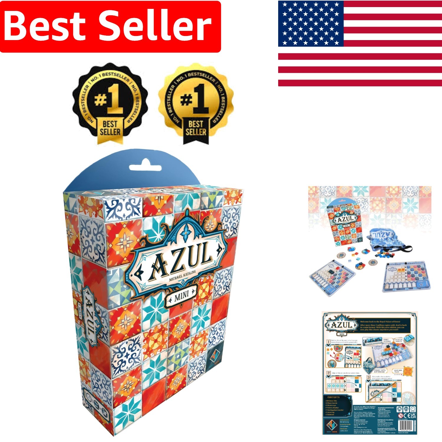Charming Mini Board Game – Tile Placement Strategy for Family Fun & Travel Play