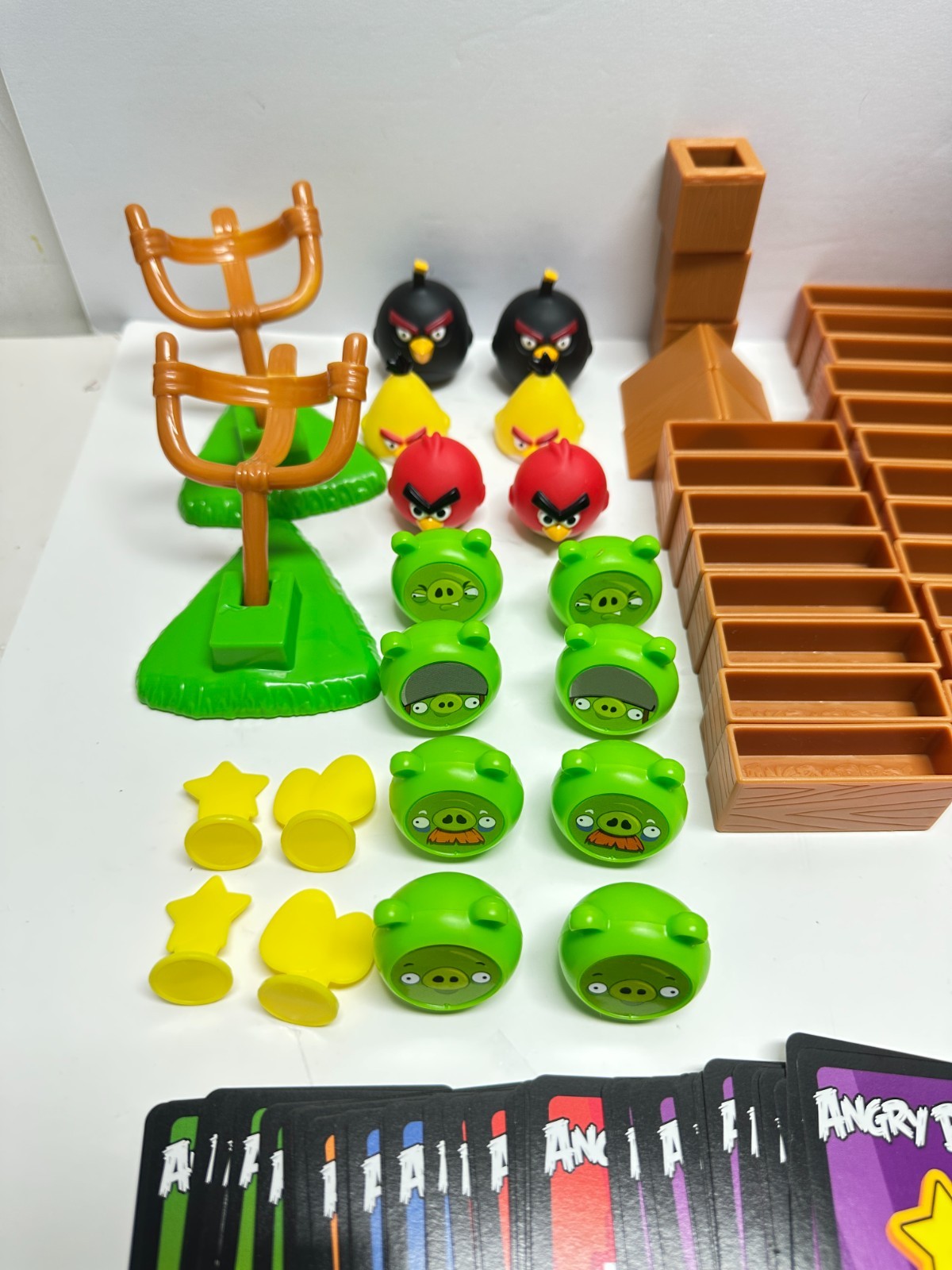 Angry Birds Knock On Wood – 2 Sets – 1st 100% Complete – 2nd Missing One Piece