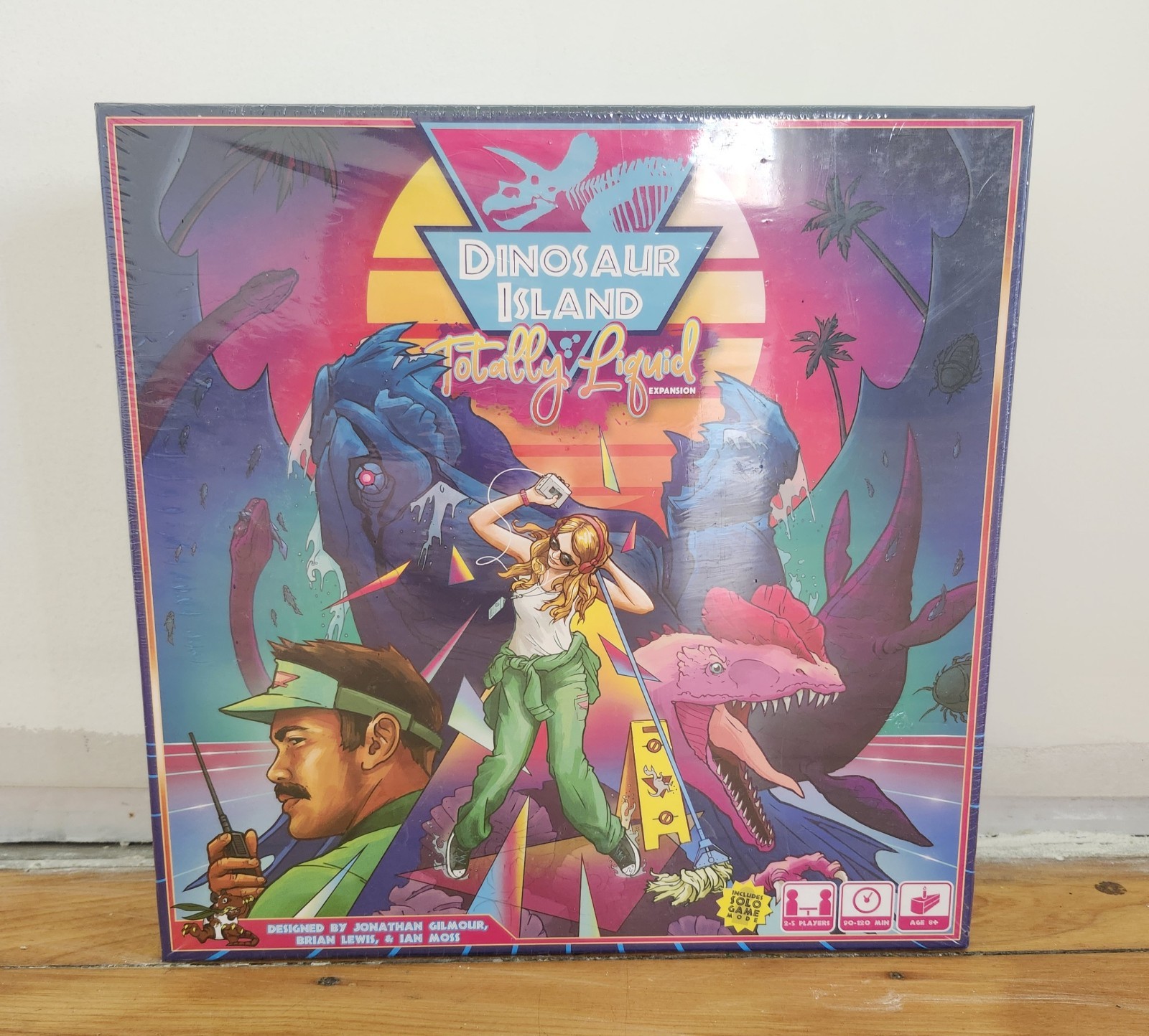 Dinosaur Island Board Game + Totally Liquid Expansion NM/NM See description!