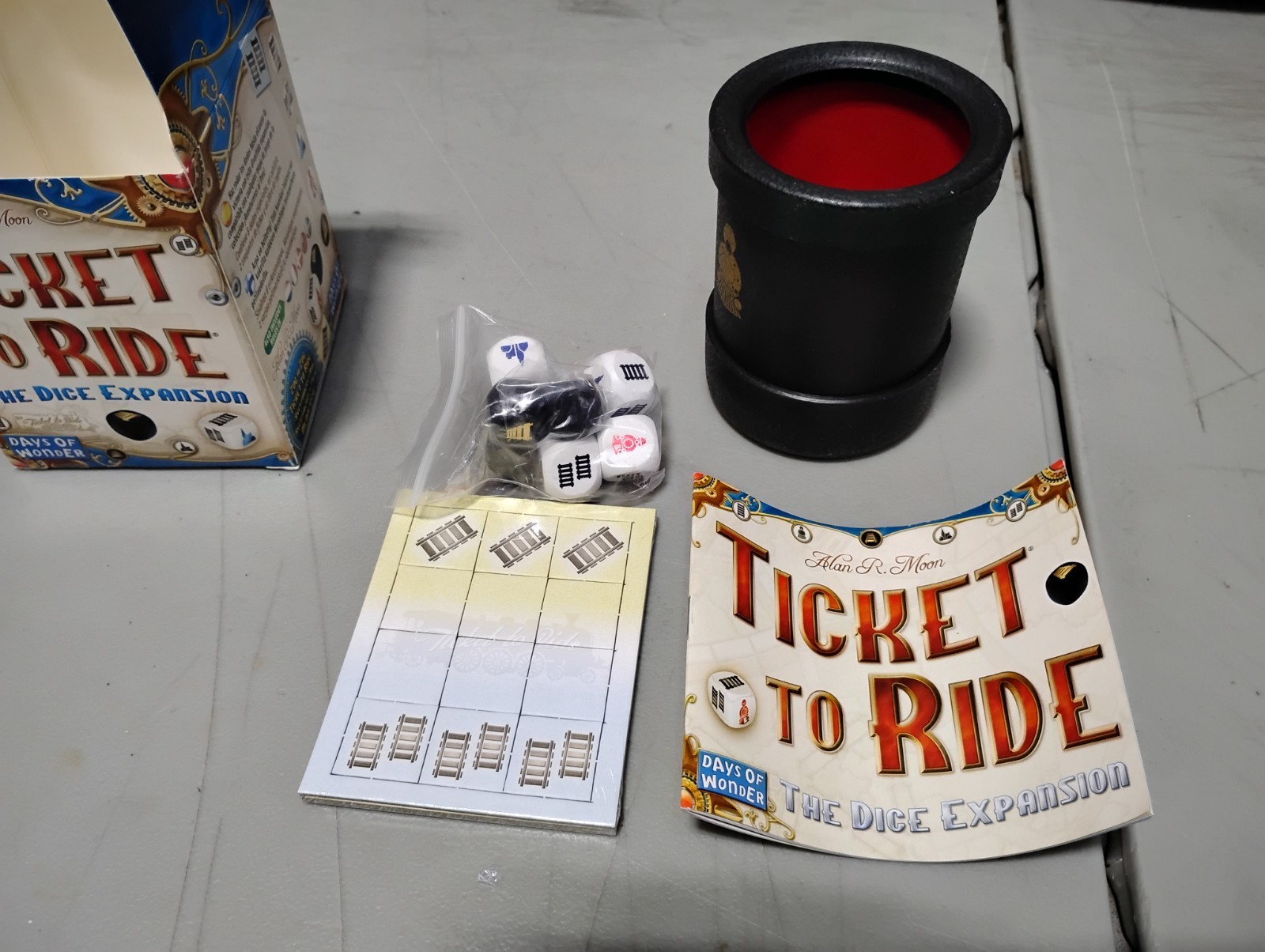Days of Wonder Ticket To Ride – The Dice Expansion | NEW OPEN BOX **UNPUNCHED**