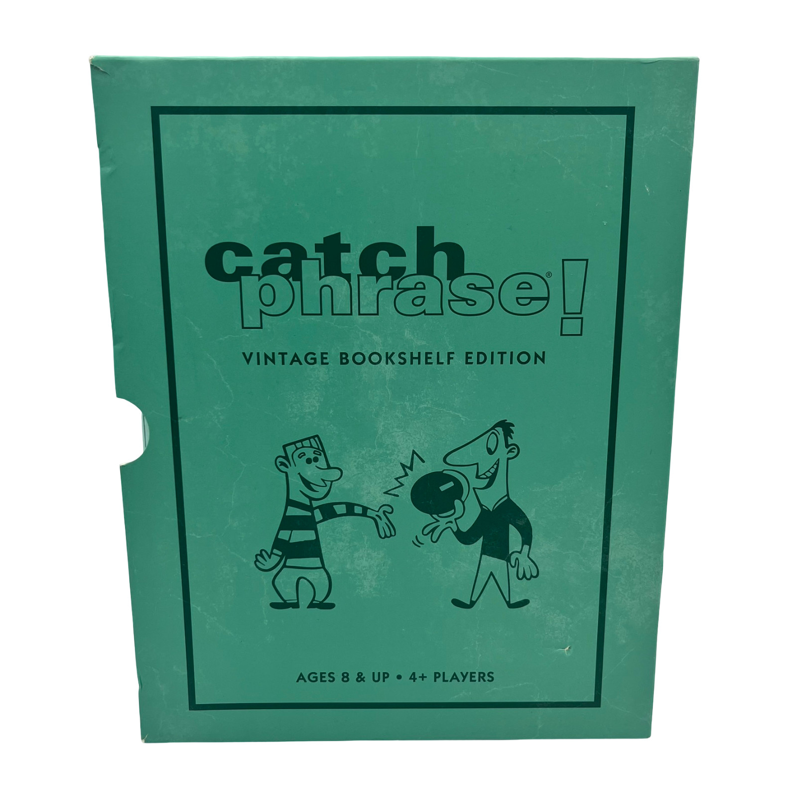 Catch Phrase! Board Game Vintage Bookshelf Edition Linen Open Box