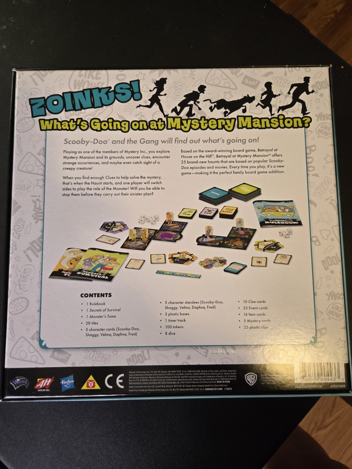 Scooby Doo! Betrayal at Mystery Mansion AVALON HILL Complete In Box