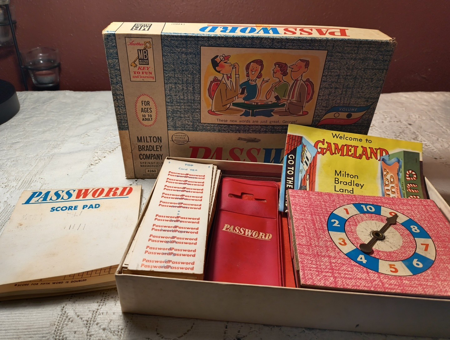 Password Board Game Milton Bradley #4260 Vintage TV Show Game 1962