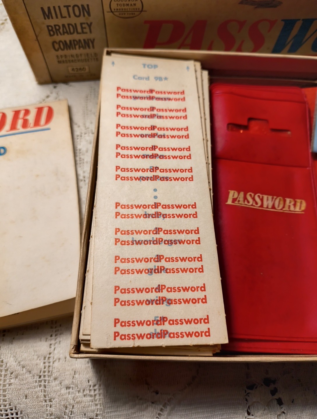 Password Board Game Milton Bradley #4260 Vintage TV Show Game 1962