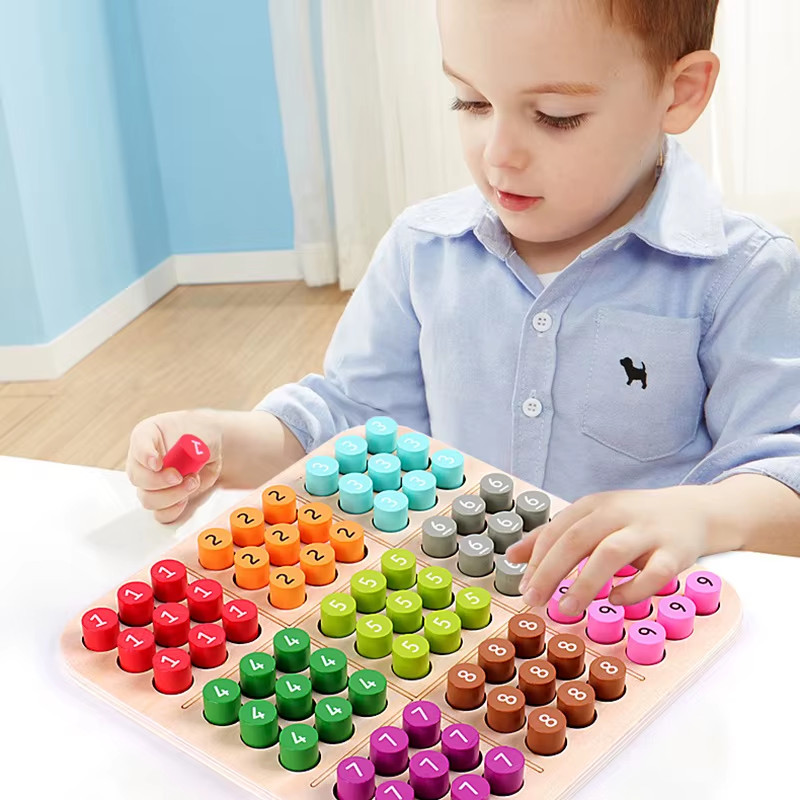 Kids Sudoku Games Chess Toys Cognitive Color Digital Board Party Games Education