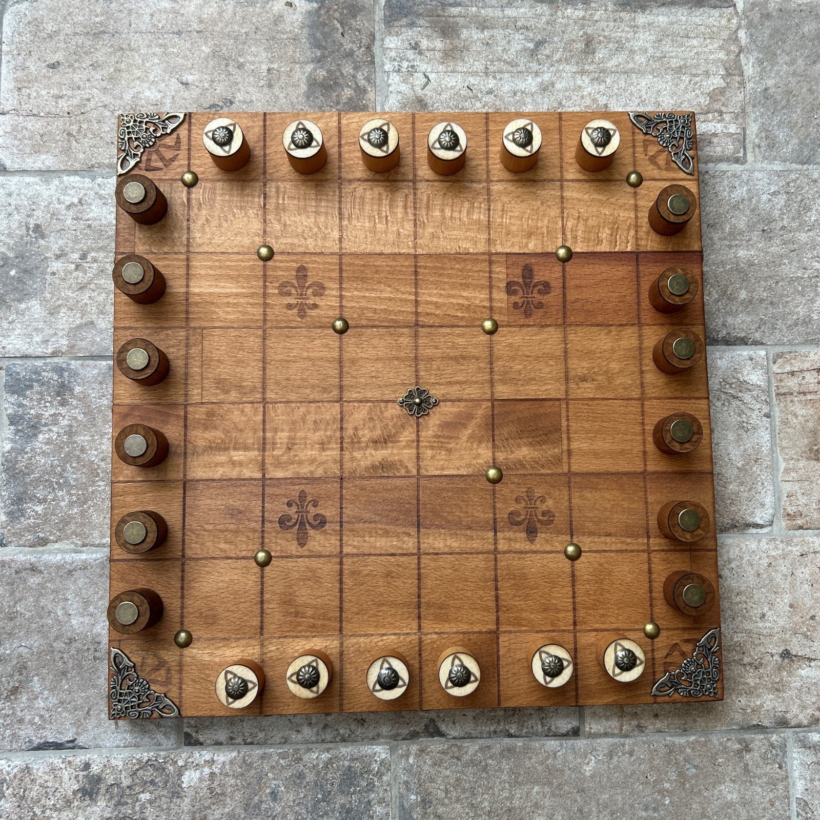 Victorian Industrial LOA Game Board “Lines of Action Steampunk Game Board