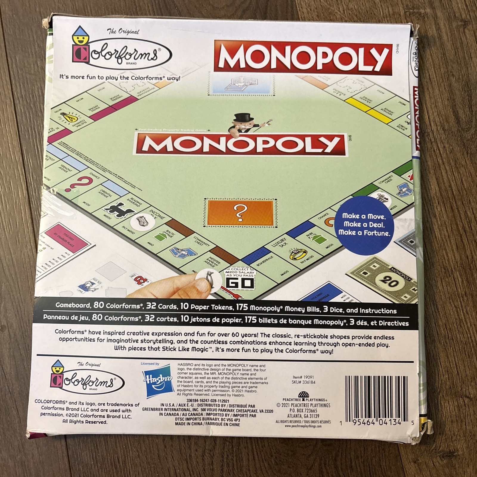 NEW Colorforms MONOPOLY Hasbro Board Game Limited Edition 2022 Travel Size