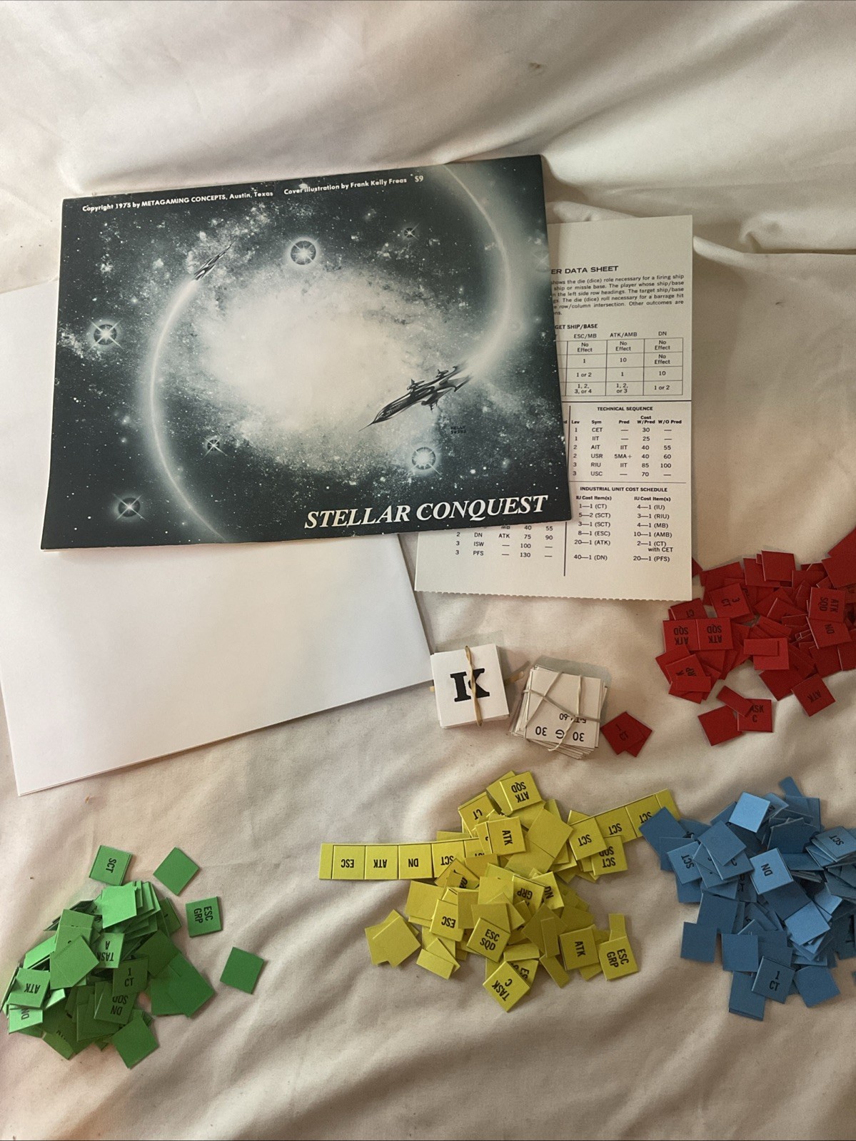 Stellar Conquest 1975 Metagaming Game of Conflict 1st Ed COMPLETE