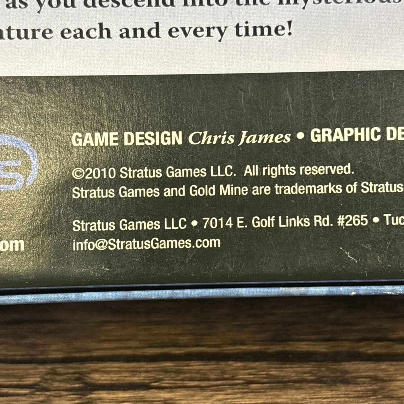 Gold Mine Board Game 2010 Stratus Games 100% Complete Miner Strategy Exploration