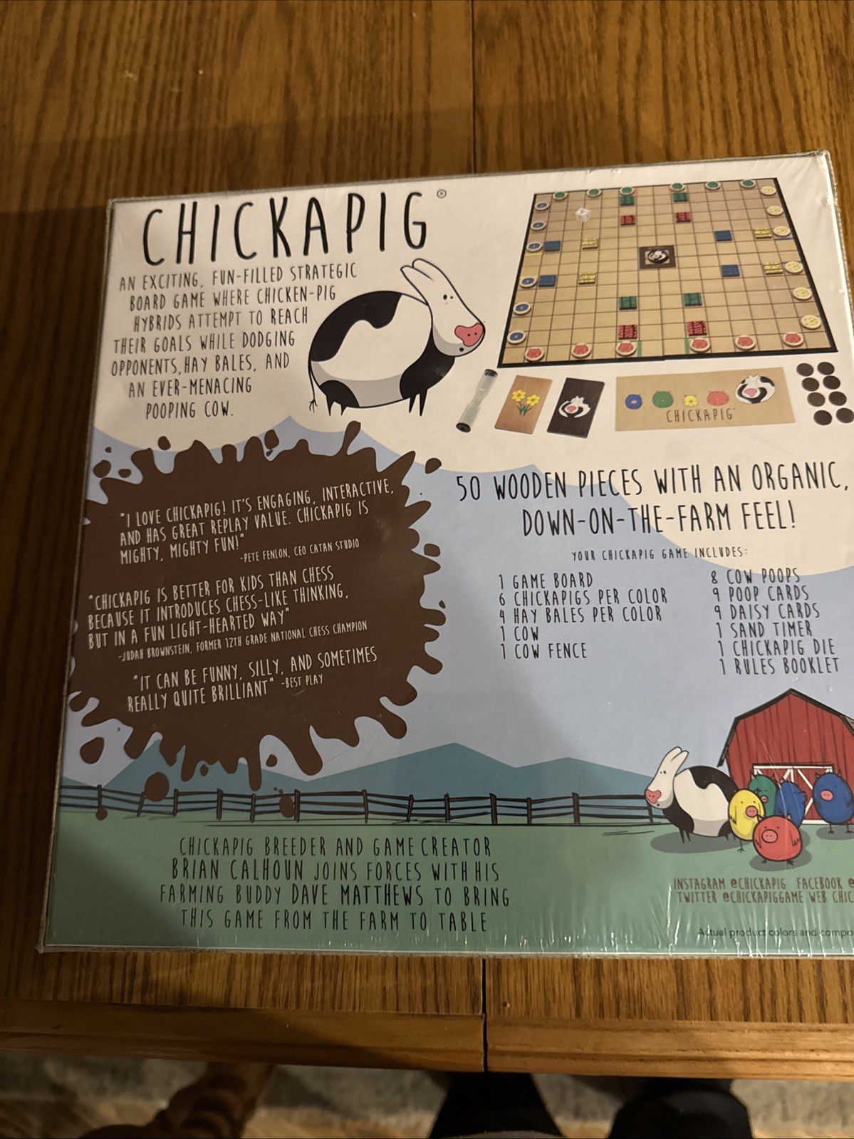 Chickapig Strategic Board Game Family Friendly Game For 2 or 4 Players with …