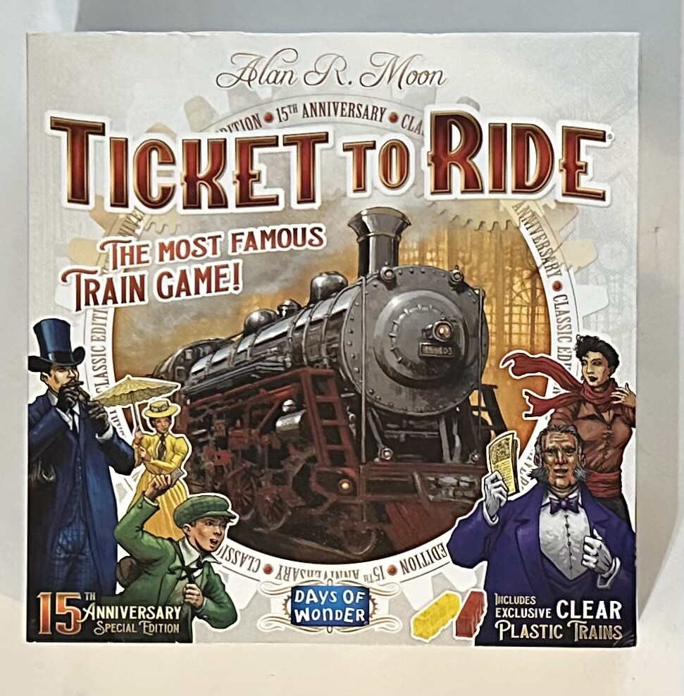 Ticket To Ride 15th Anniversary Edition Special Ed Days Of Wonder Complete NM-