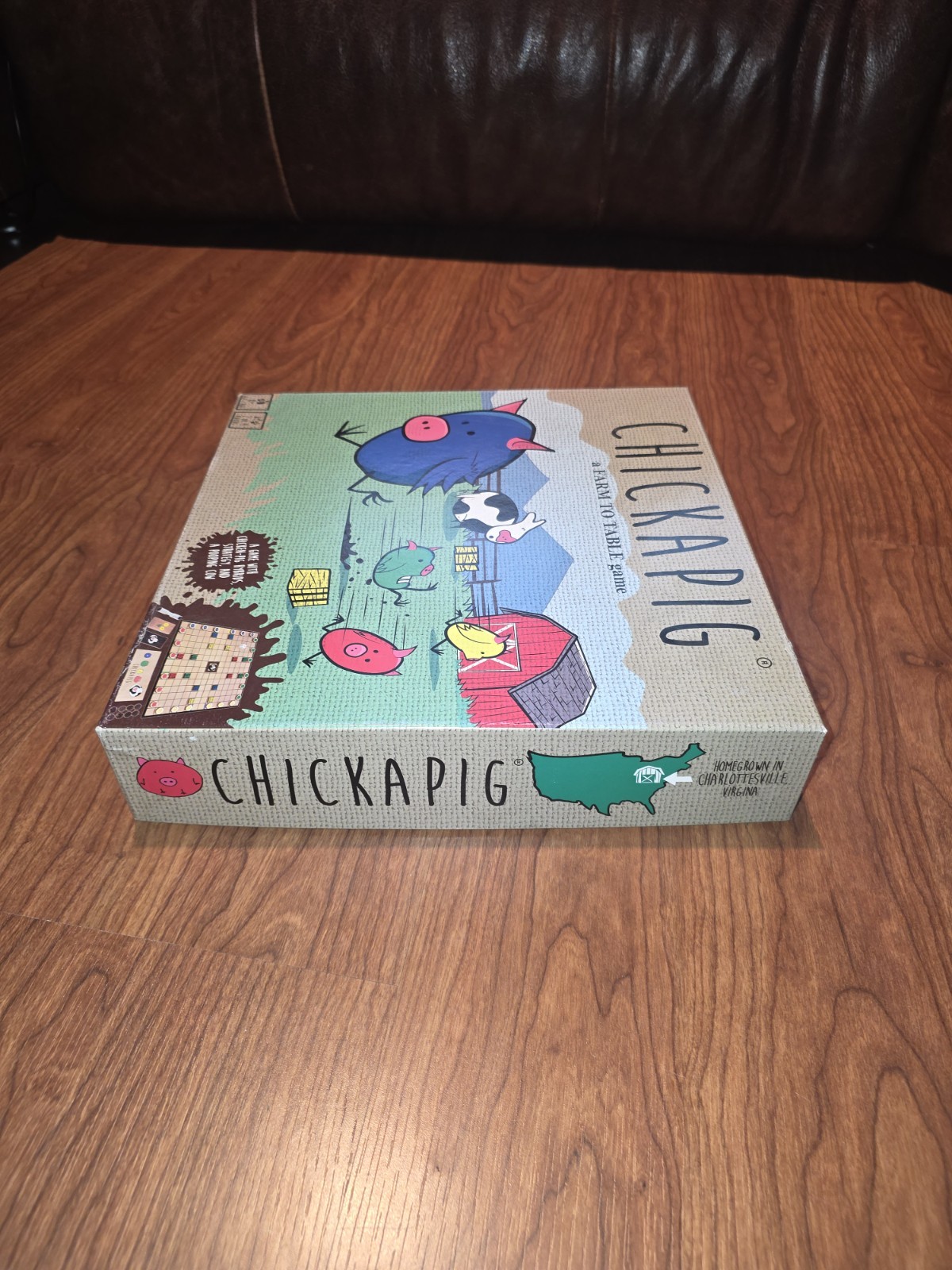 Chickapig Strategic Farm Family Board Game 100% Complete Clean