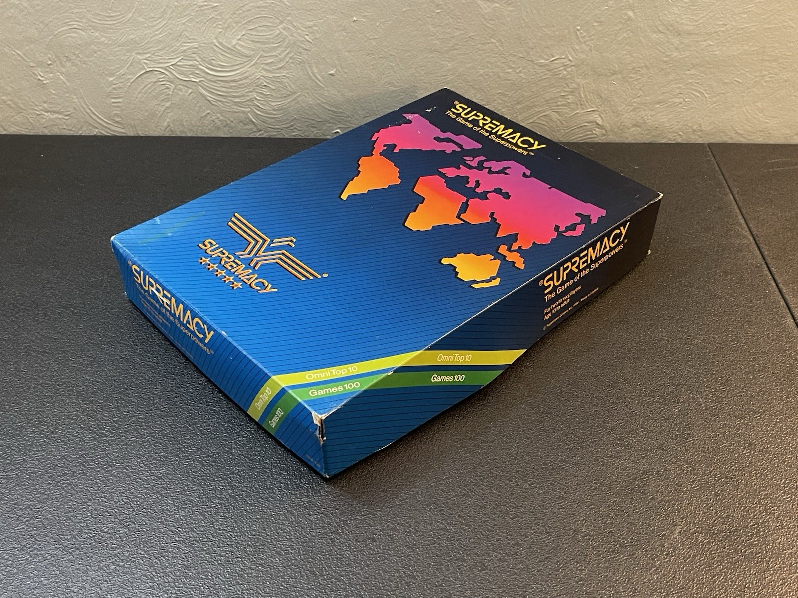 VTG 1986 Supremacy The Game of Superpowers War Strategy Battle COMPLETE FREE S/H