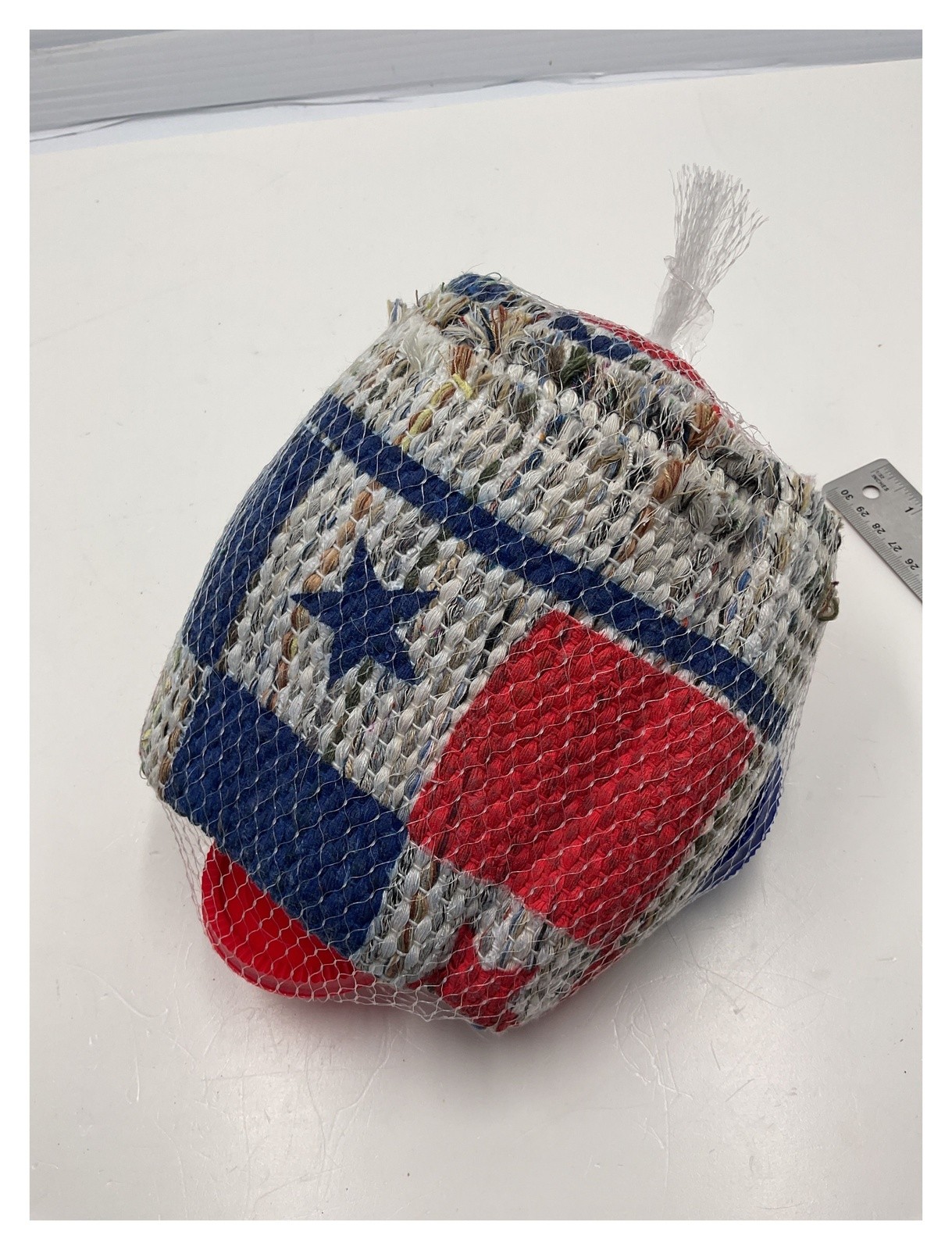 Large Patriotic Checkers Set 3″ Pieces with Woven Rug Mat