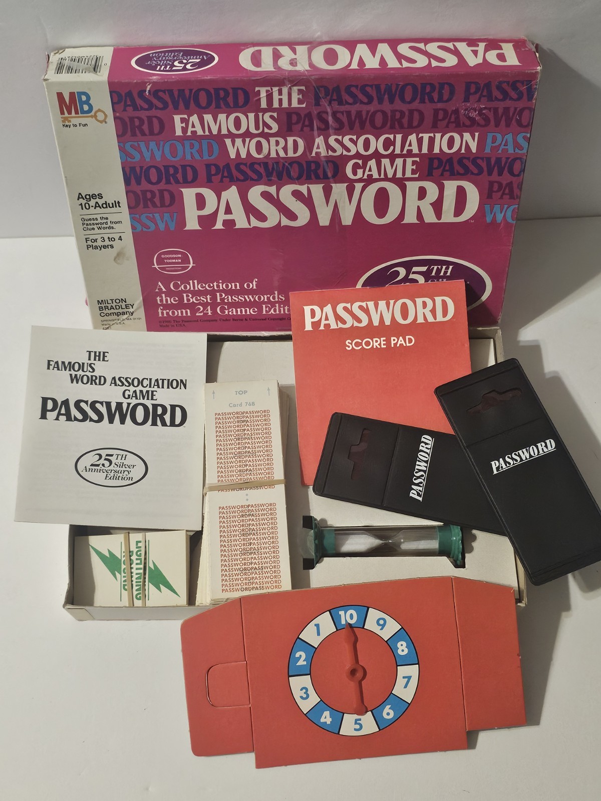 Vintage Password 25th Silver Anniversary Edition 1986 – Unused, Worn Box