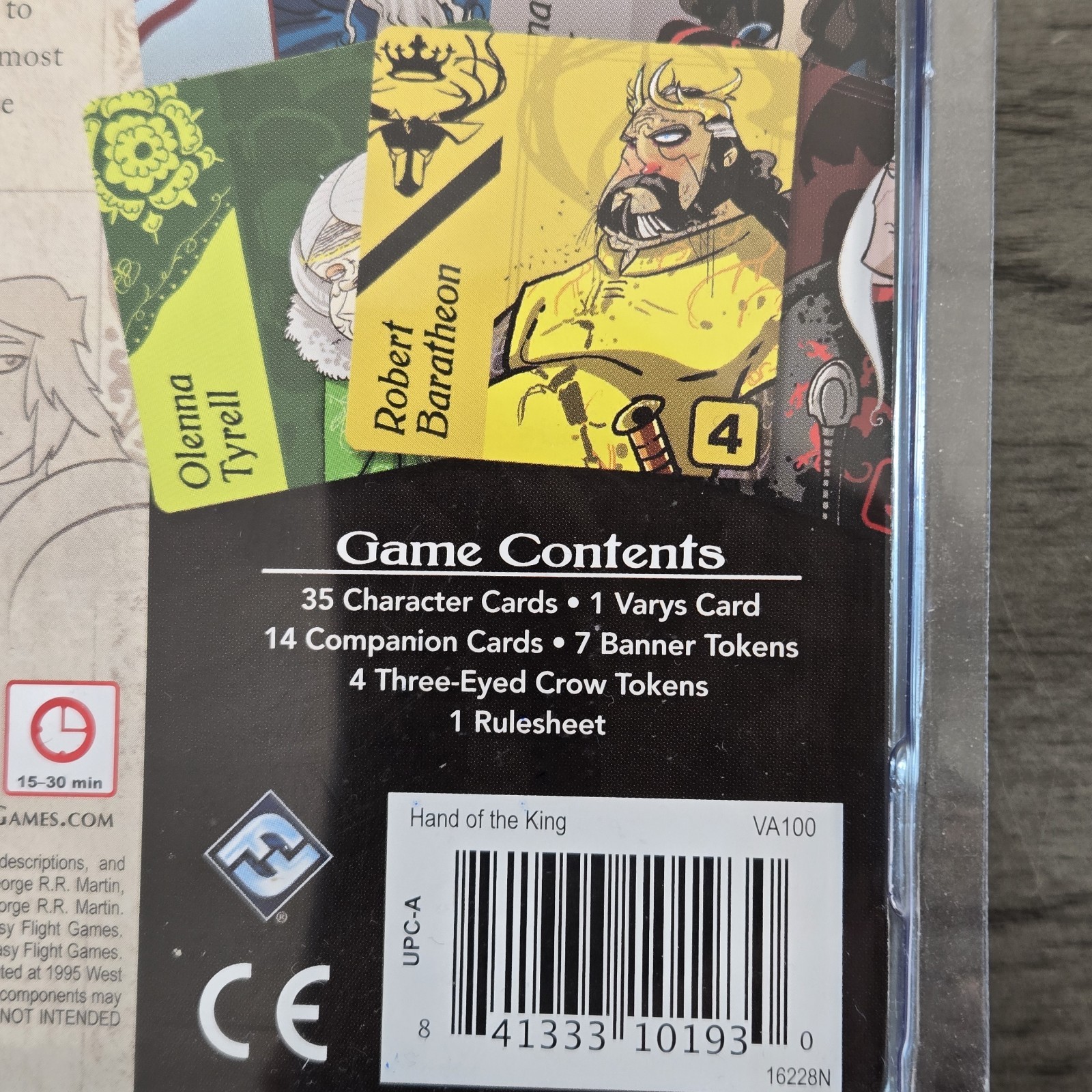 A GAME OF THRONES Hand of The King Card Game A Whimsical Game Of Wits