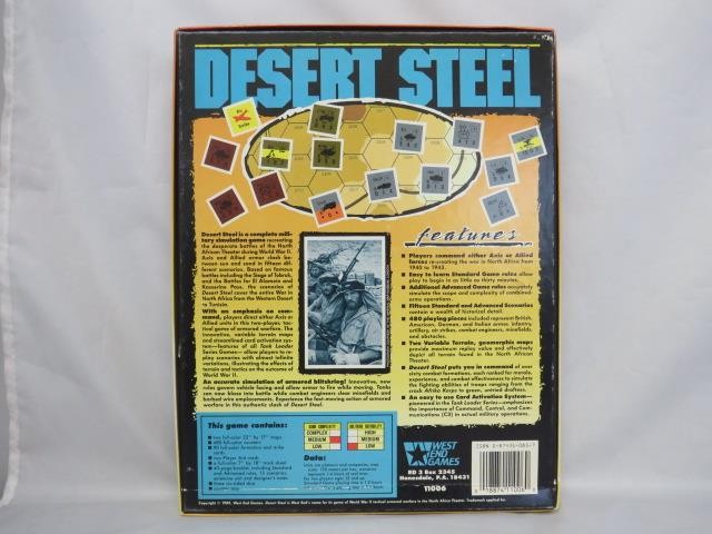 West End Games 1989 – Tank Leader: Desert Steel – Armored Tactics (UNPUNCHED) EX