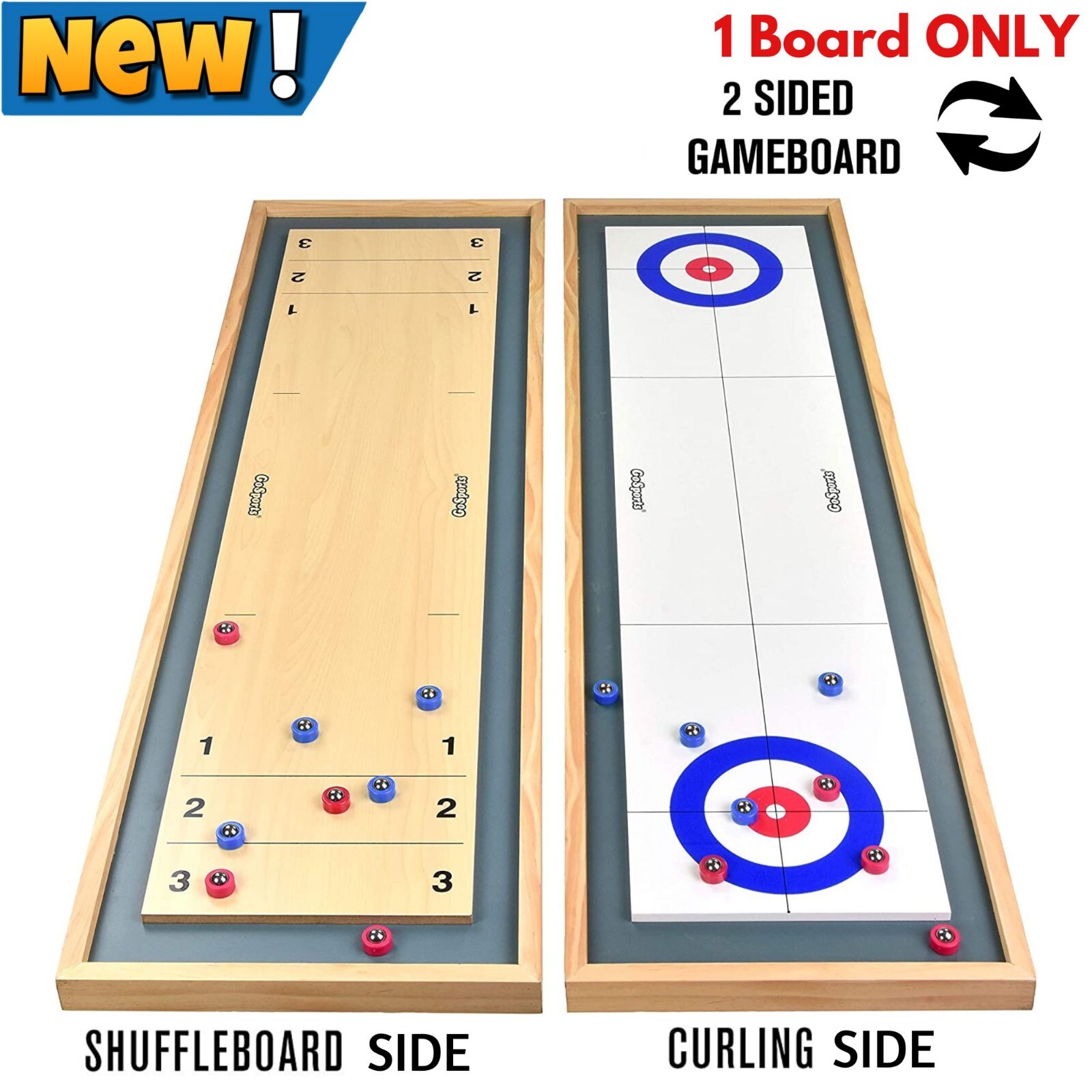 Shuffleboard Curling Tabletop Fun Board Game for Kid Family Game Room Party Gift