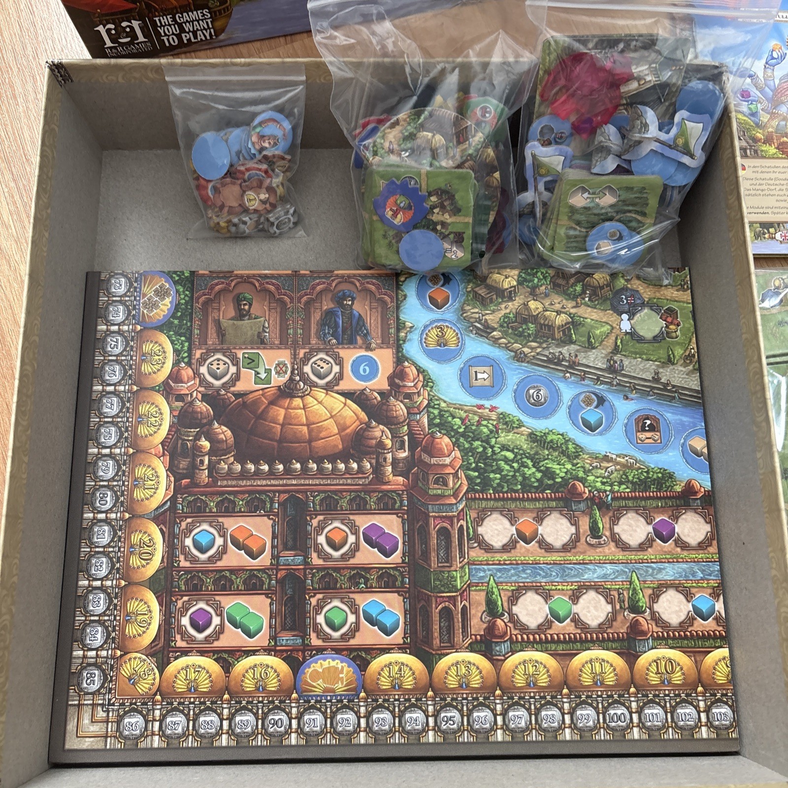 Rajas of The Ganges Strategy Board Game, Goodie Box 1 & 2 (all in base game box)