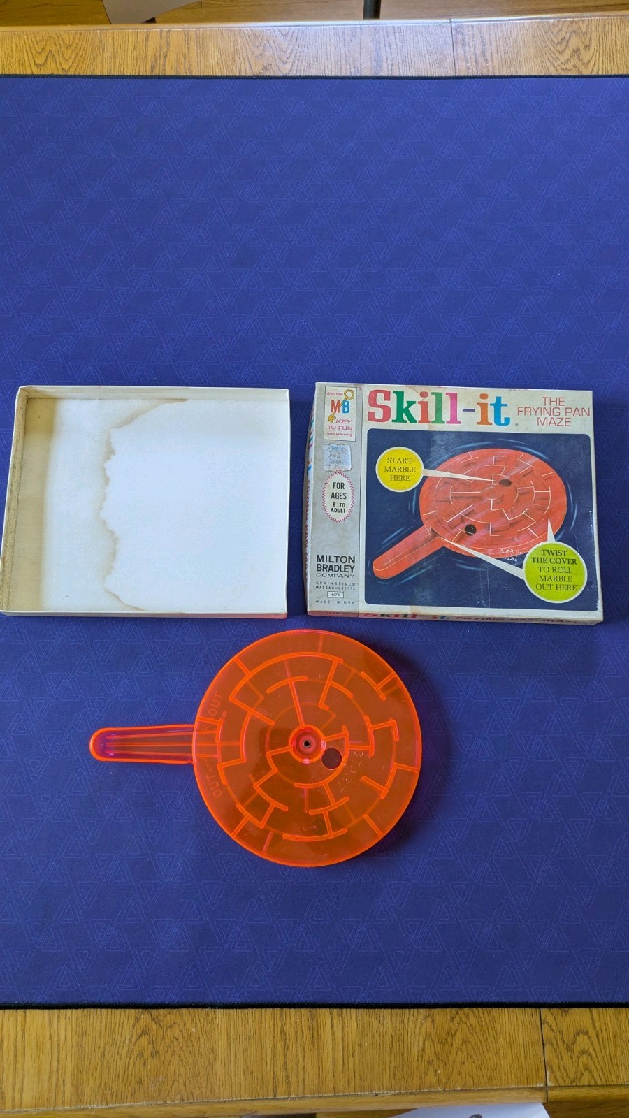 Milton Bradley Skill-it The Frying Pan Maze Skill Game 4673 1 Player Ages 8+