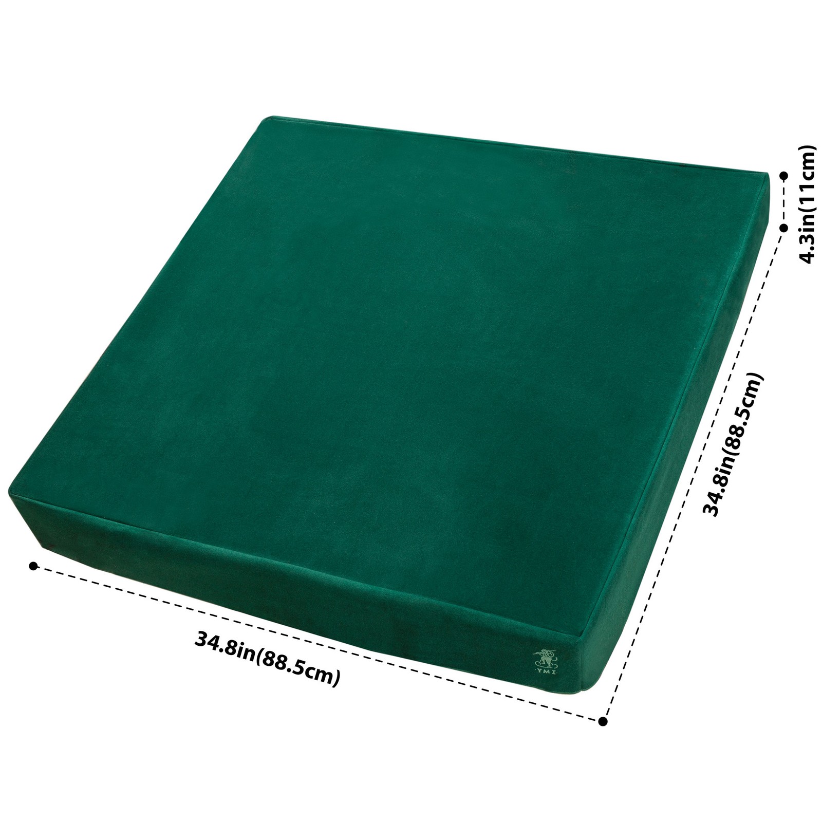 Green Square Table Cover for Card Games, Mahjong, Dominos and more – 34″