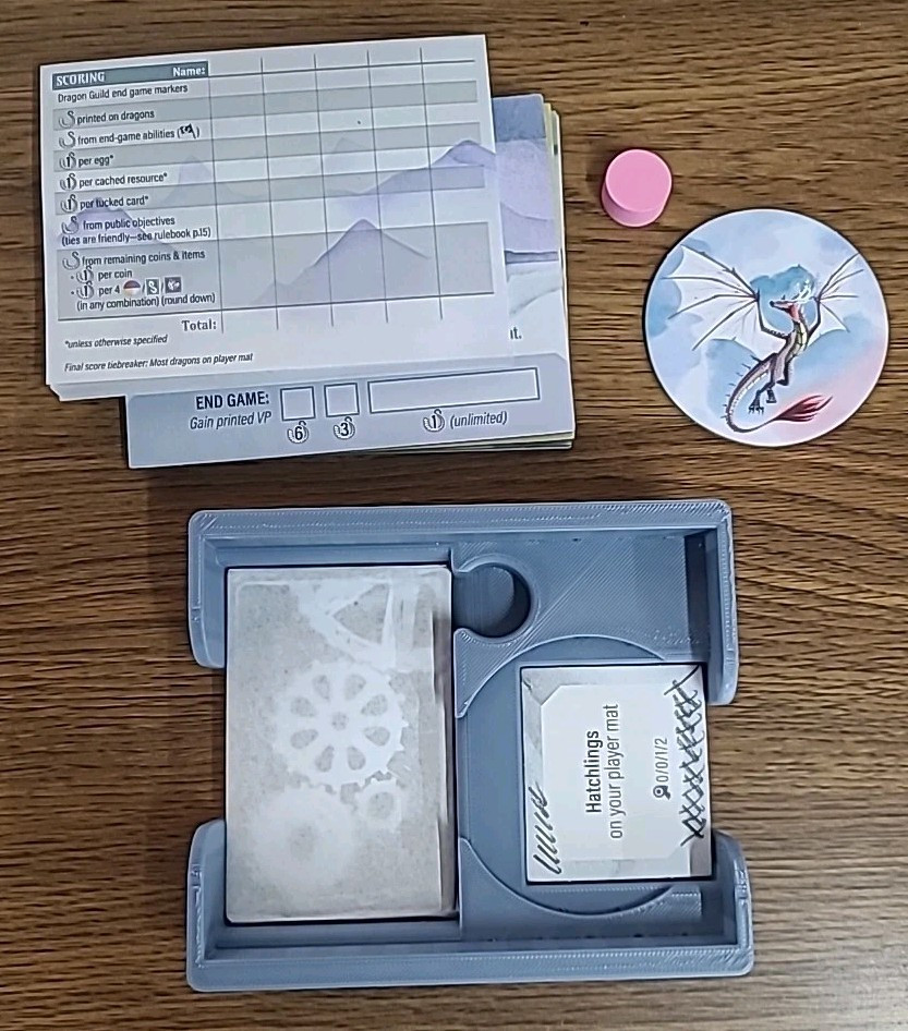 Wyrmspan 3D-Printed Game Organizer – ANY COLOR – Game Insert & Storage Solution