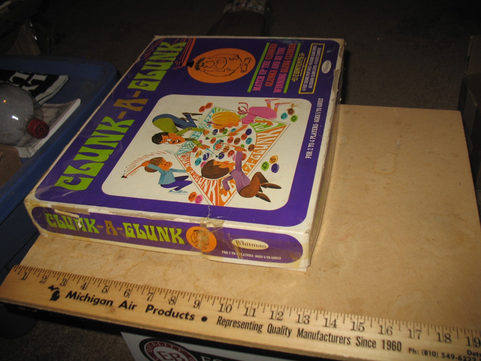 VTG 1968 WHITMAN CLUNK A GLUNK BOARD GAME AGES 5-ADULT 99% COMPLETE 2-4 PLAYERS