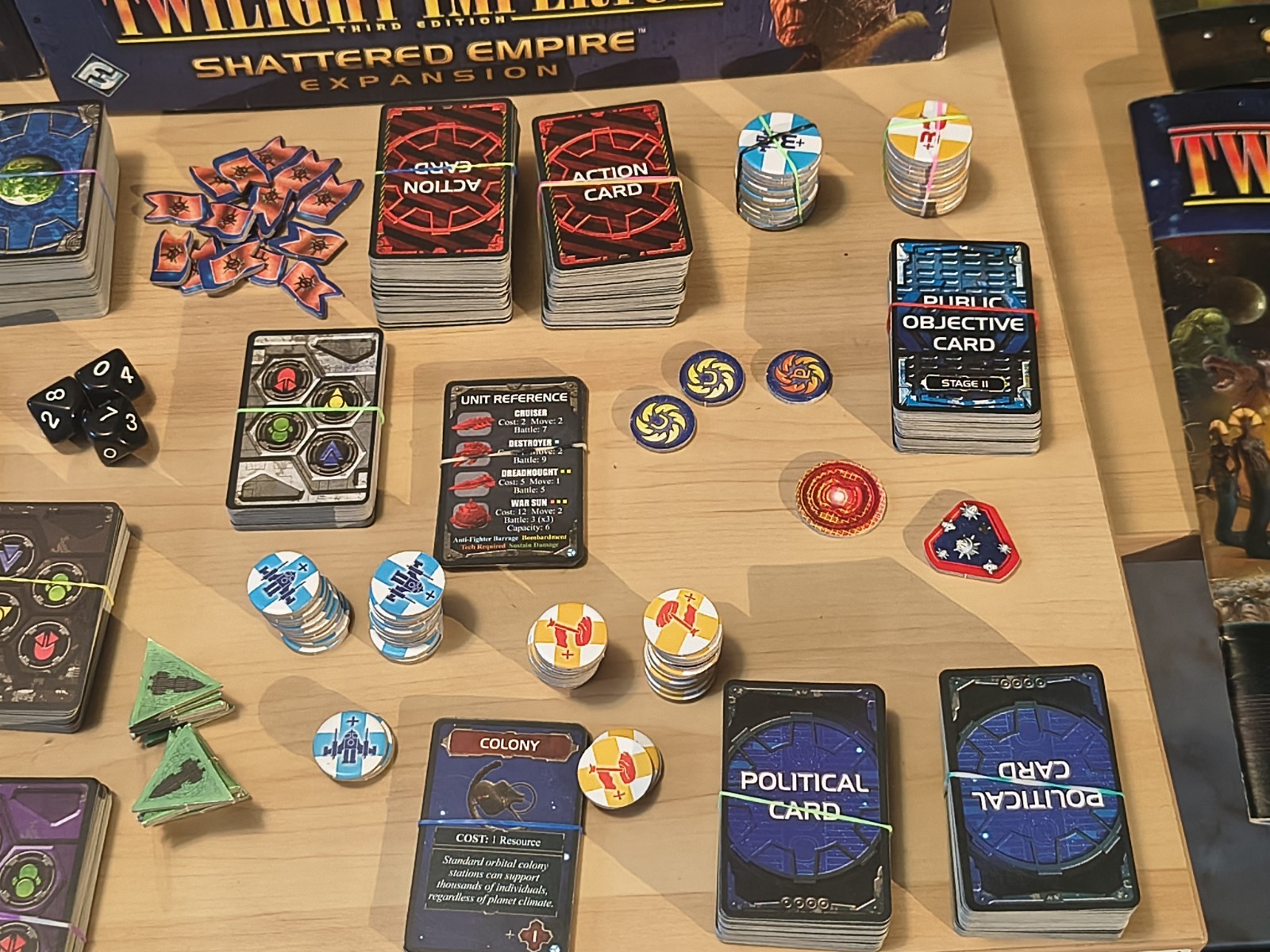 Twilight Imperium Third Edition Shattered Empire Expansion Missing A Few items