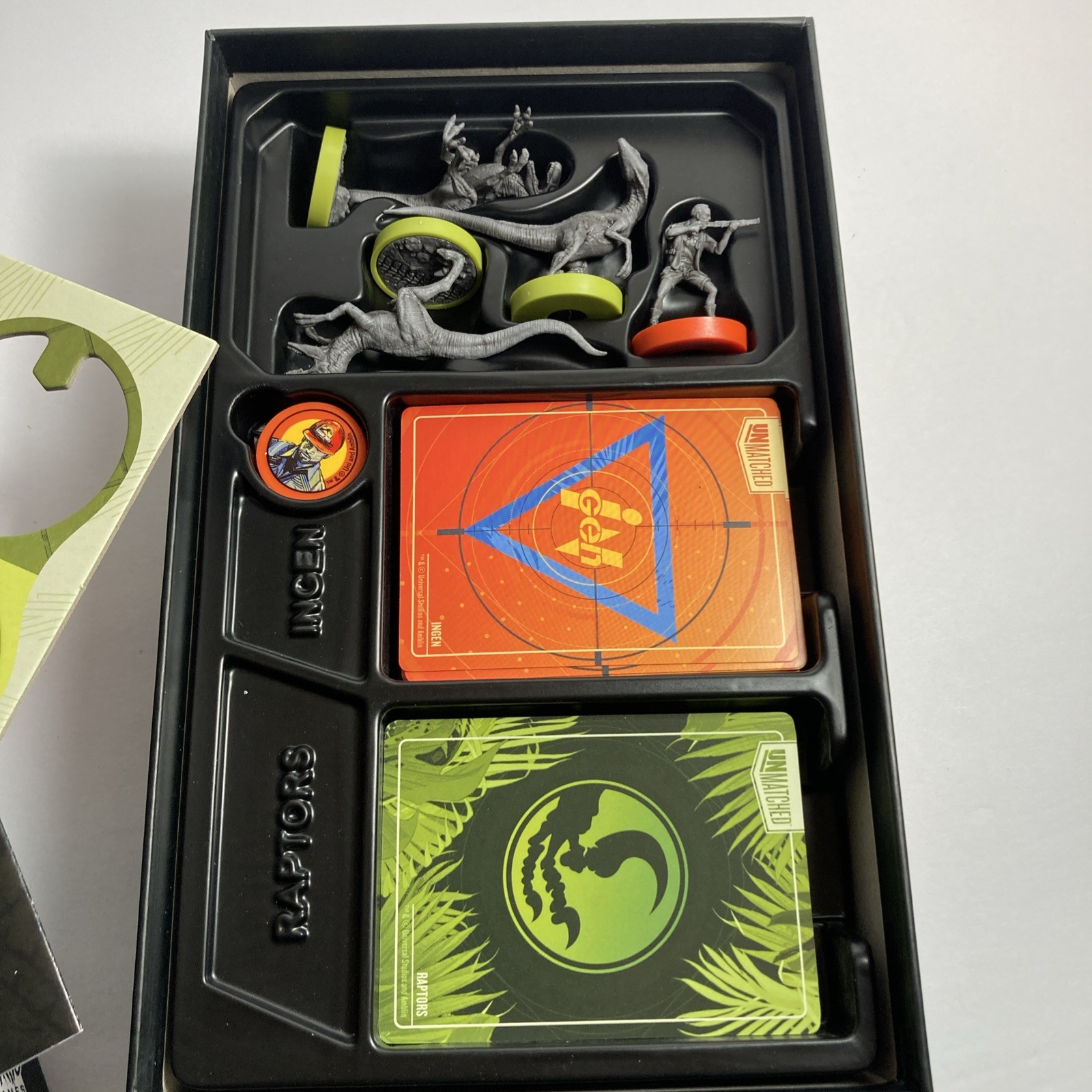 Unmatched Jurassic Park Ingen Vs Raptors Board Game Mondo/Restoration games READ