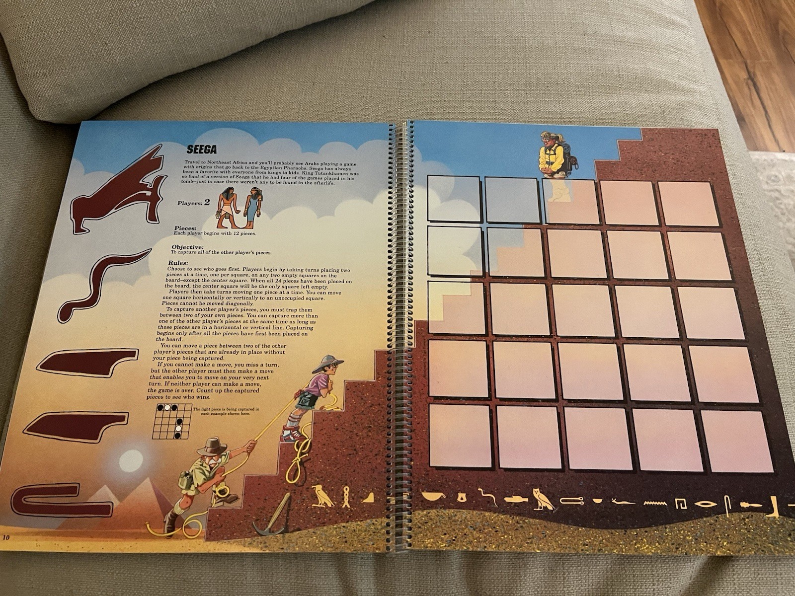 Highlights Best Board Games Around the World Spiral Bound Book Vintage 1992 MINT