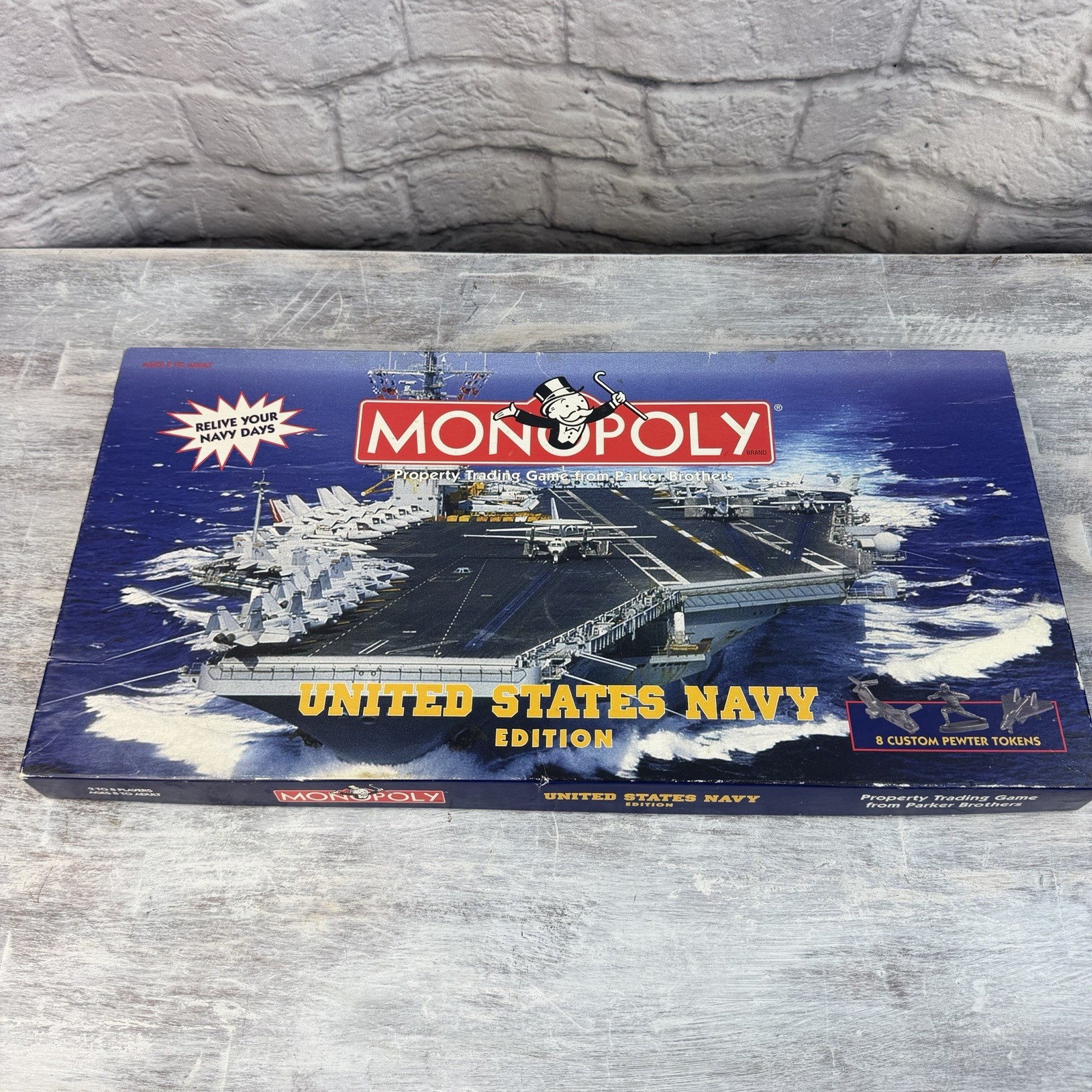 Monopoly United States Navy Edition Complete Parker Brothers 2000 Board Game