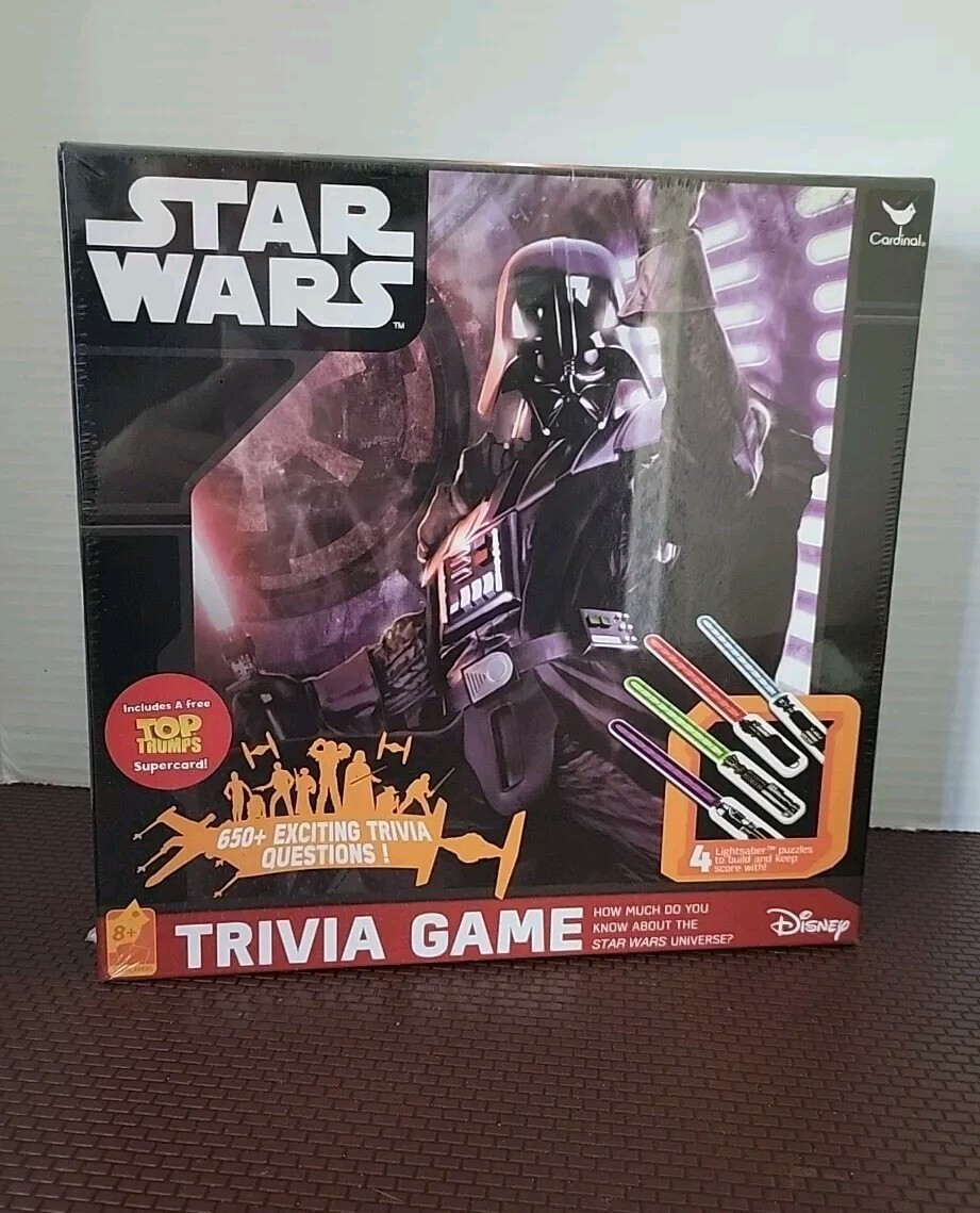 Disney Star Wars Trivia Game 650+ Questions Includes Top Trumps Supercard New