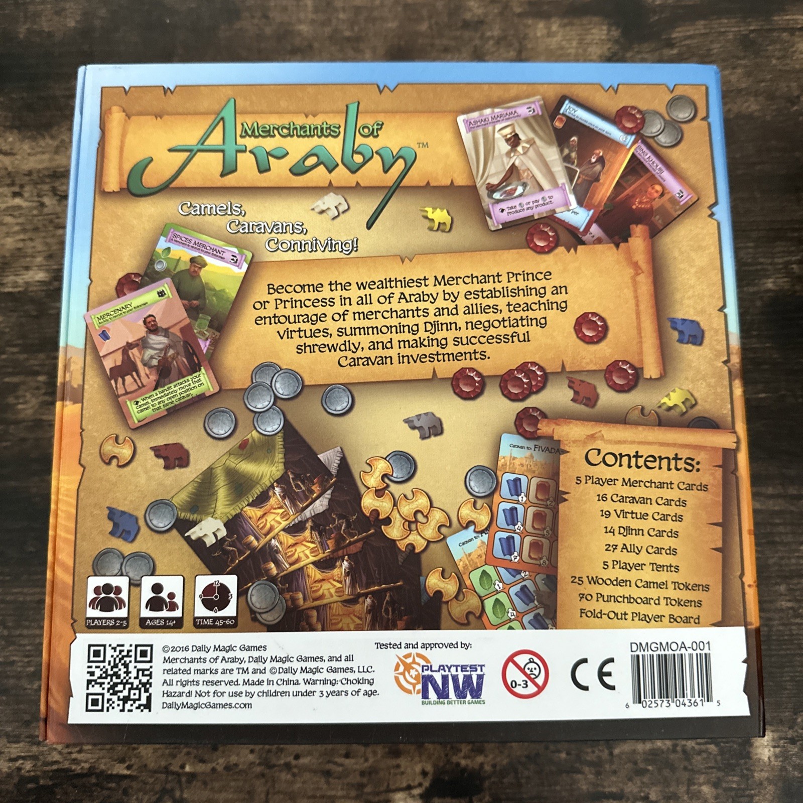 Merchants of Araby Board Game by Daily Magic Games NEW Open Bx 2016