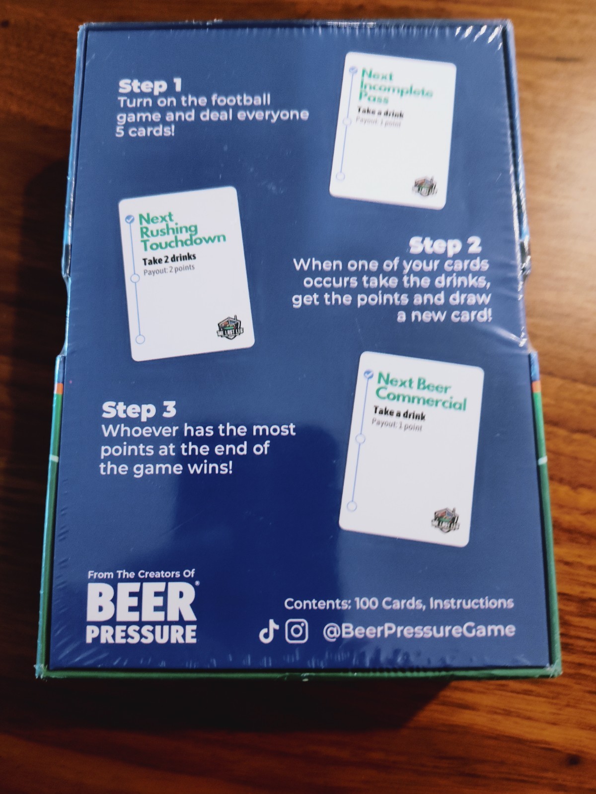 Beer Pressure The Last Leg Live Football Drinking Game NIB New Sealed Game Day