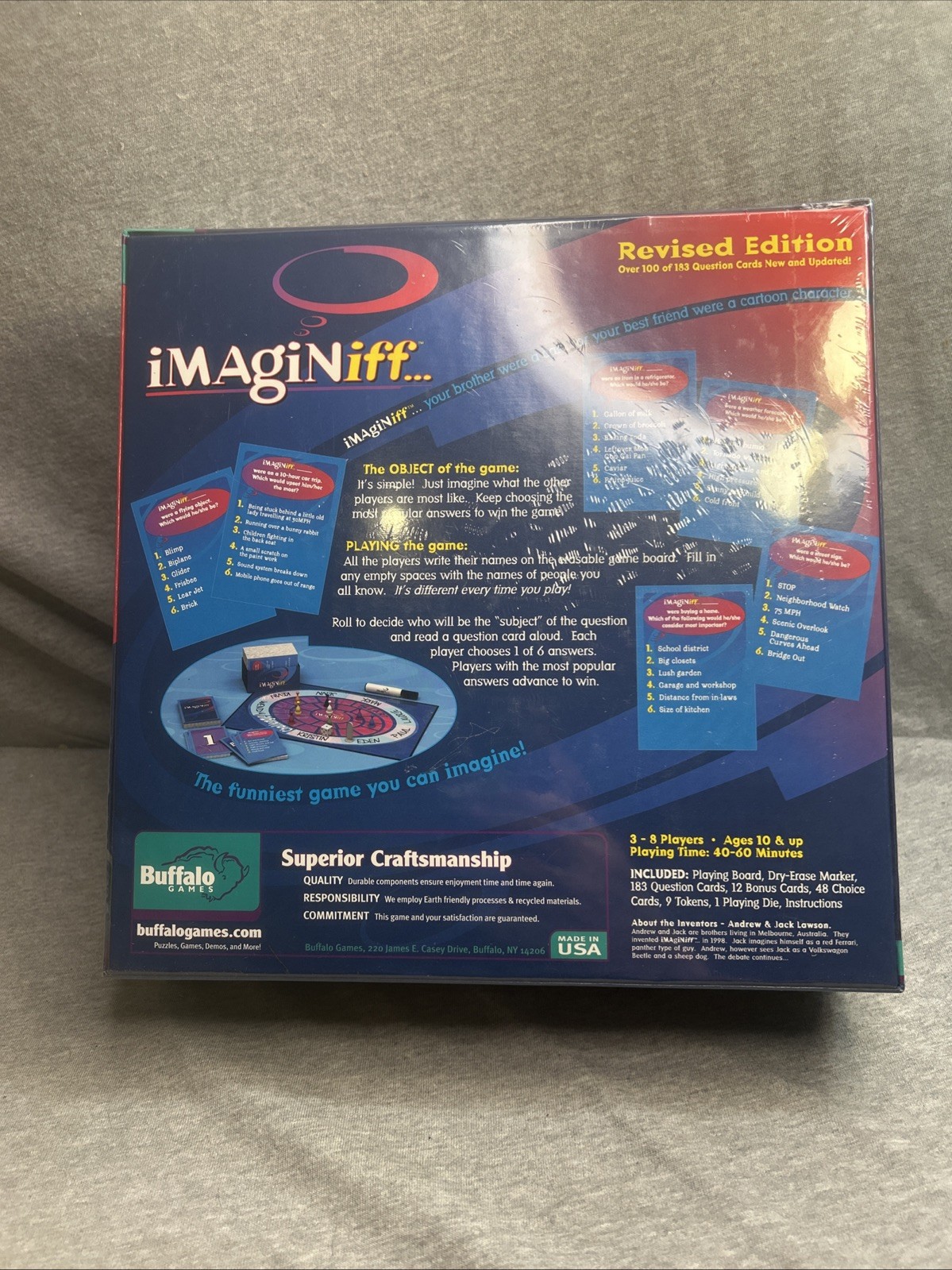 Imaginiff Board Game Buffalo Games 1998 Award Winning Game NEW Sealed