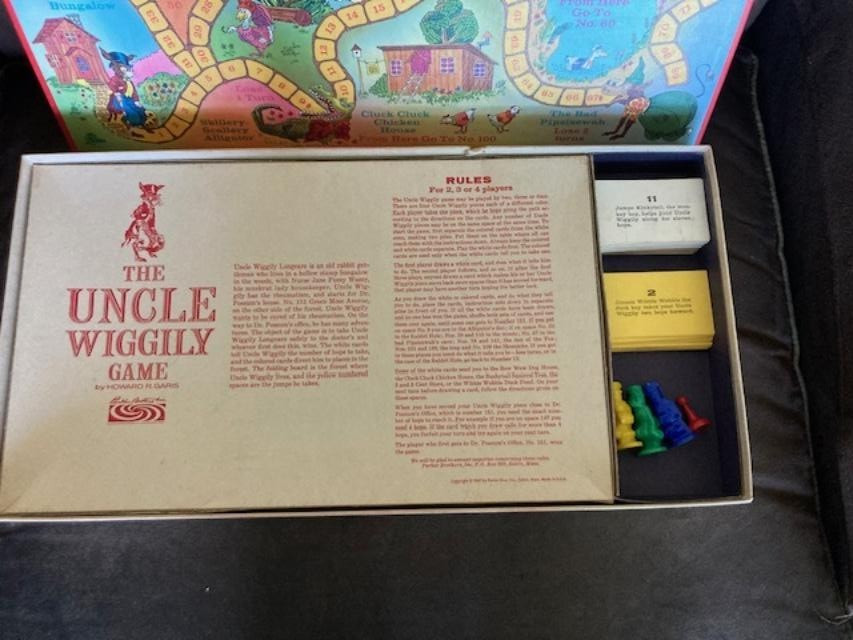 Vintage The Uncle Wiggly Board Game Parker Brothers Playmate 1967 1979