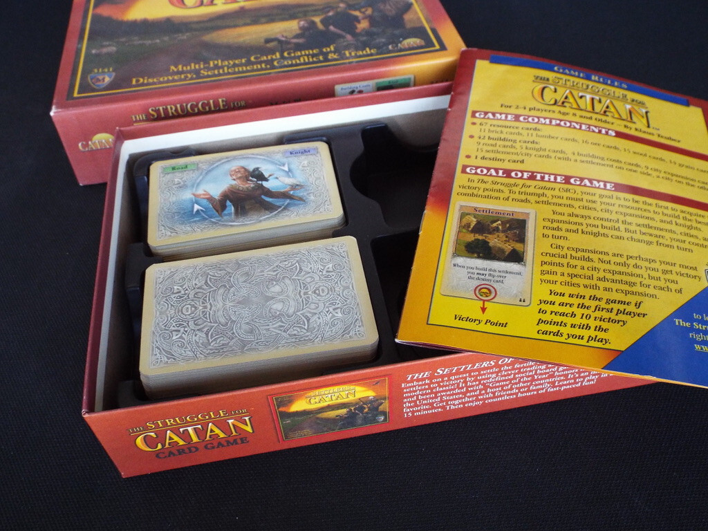 The STRUGGLE FOR CATAN Multi-Player Card Game 3141 Complete