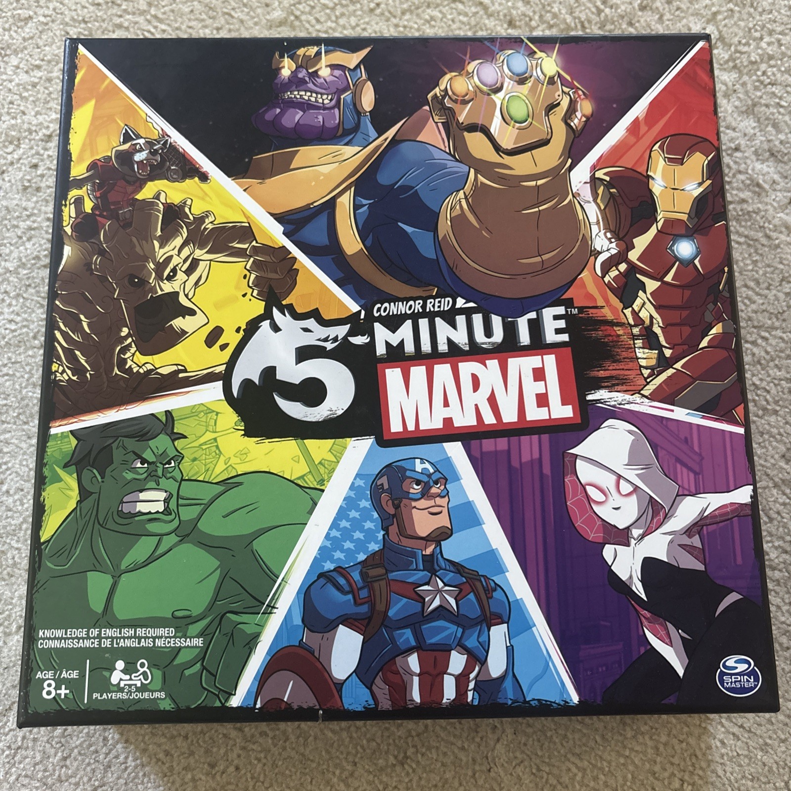 5 Minute Marvel Cooperative Strategy Card Game- MISSING PIECES